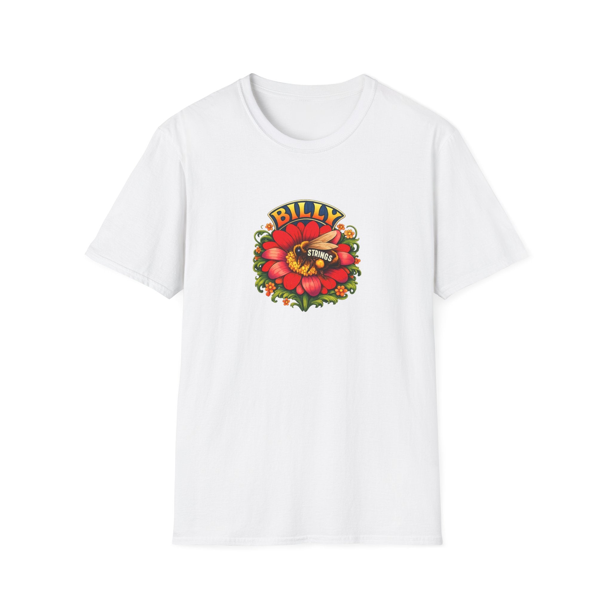 Billy Strings Red Daisy Shirt | Bluegrass Jam Band T-Shirt | Psychedelic Festival Tee