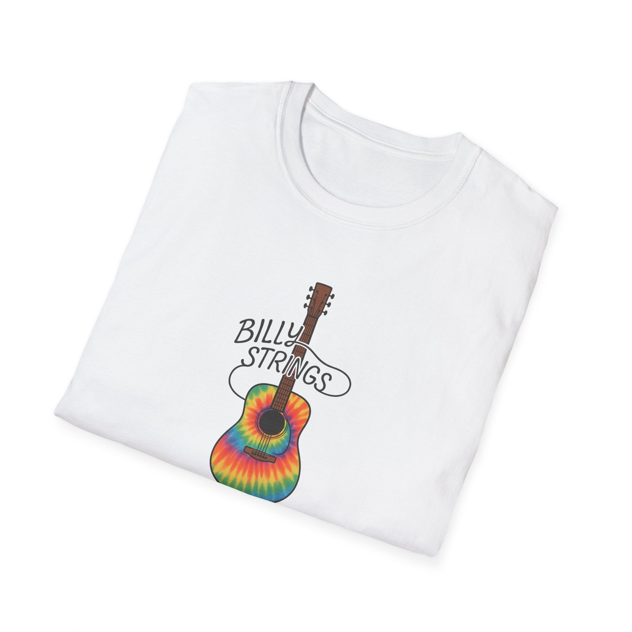 Billy Strings Guitar Shirt | Tie Dye BMFS Acoustic Tee | Bluegrass Jam Band Fan Concert T-Shirt