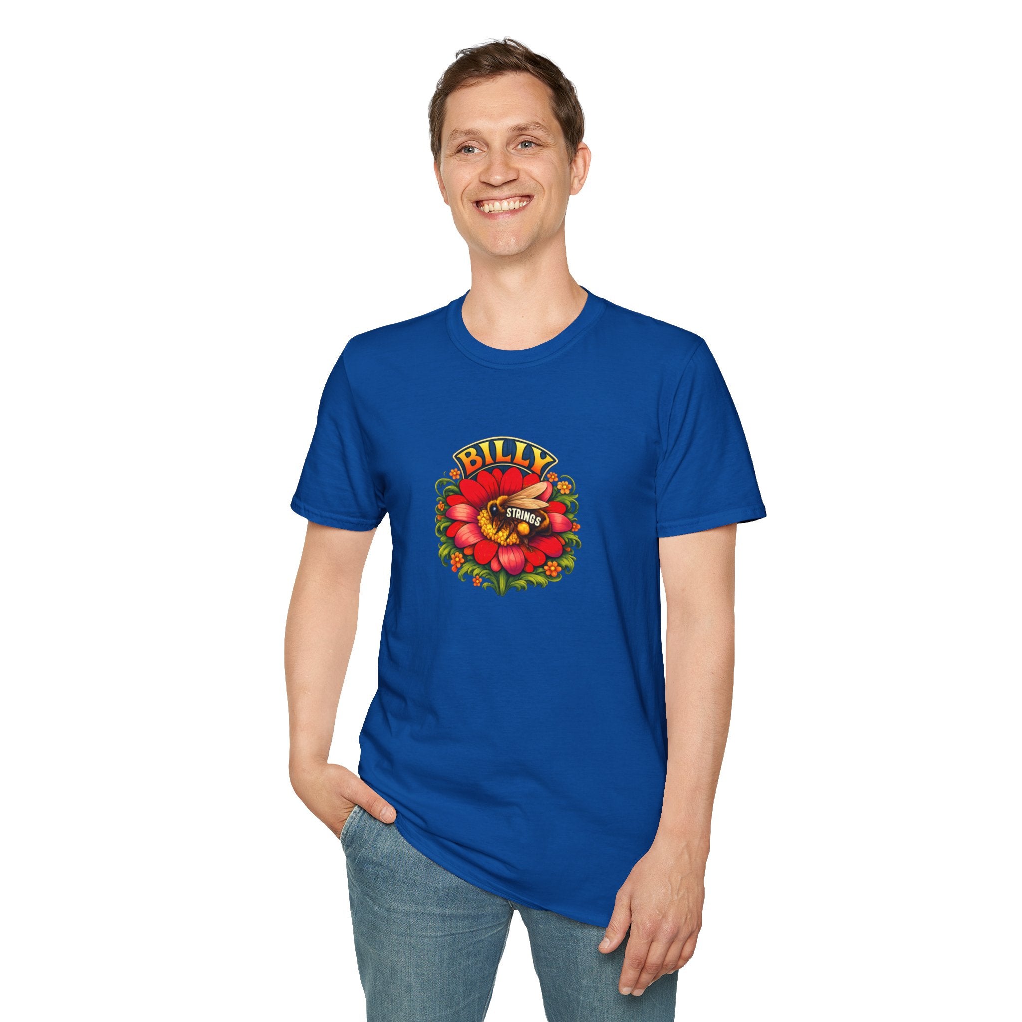 Billy Strings Red Daisy Shirt | Bluegrass Jam Band T-Shirt | Psychedelic Festival Tee