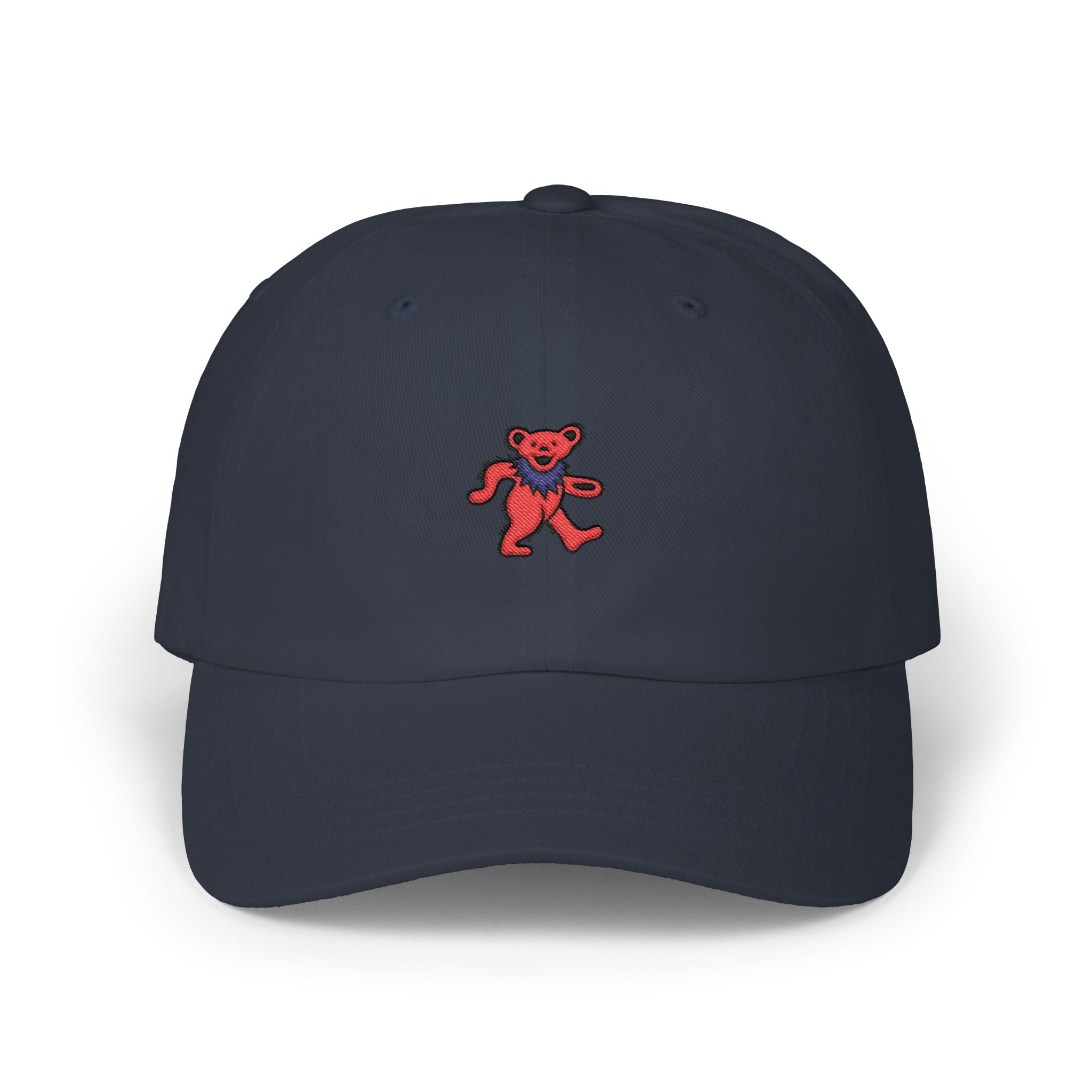 Dancing Bear Embroidered Dad Hat | Grateful Dead Vintage Cap | Retro Deadhead Gift