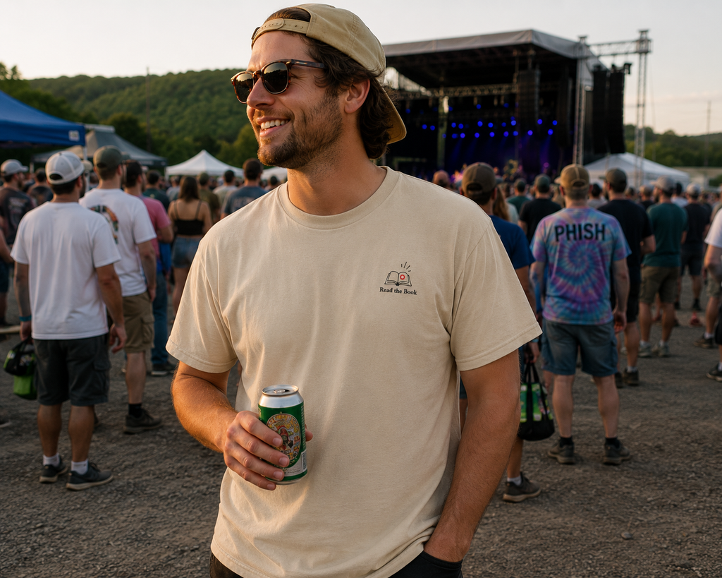 Phish Read The Book Shirt | Jam Band Tee | Helping Friendly Book Inspired Tee | Donut Book Shirt