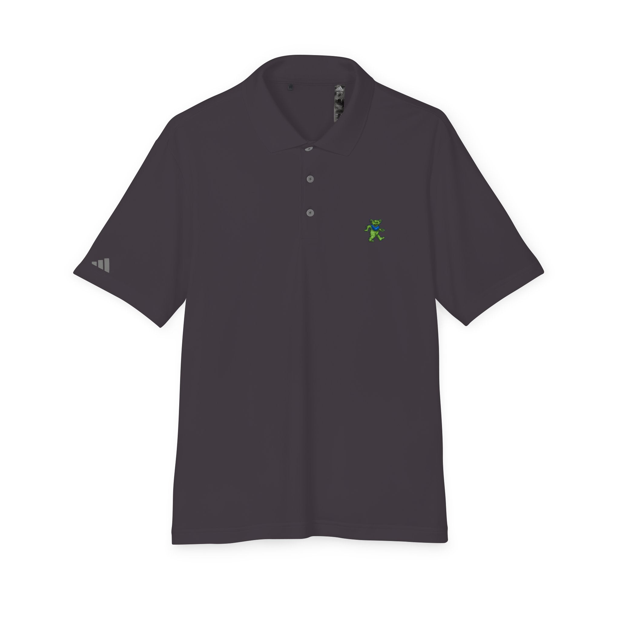 Grateful Dead Golf Polo | Embroidered Dancing Bear Performance Shirt | Adidas Jam Band collared shirt