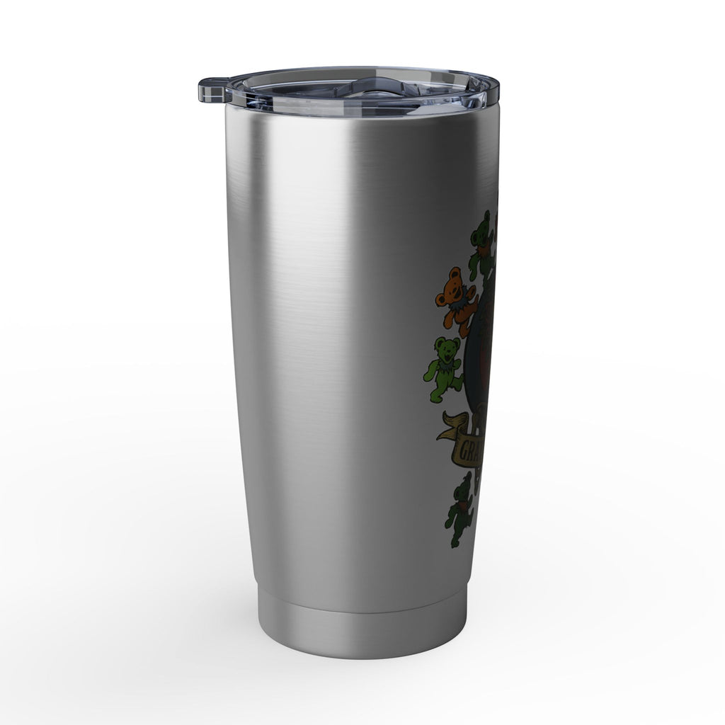 Grateful Dead Skull & Roses Tumbler | Dancing Bear 20oz Vacuum Insulated Cup