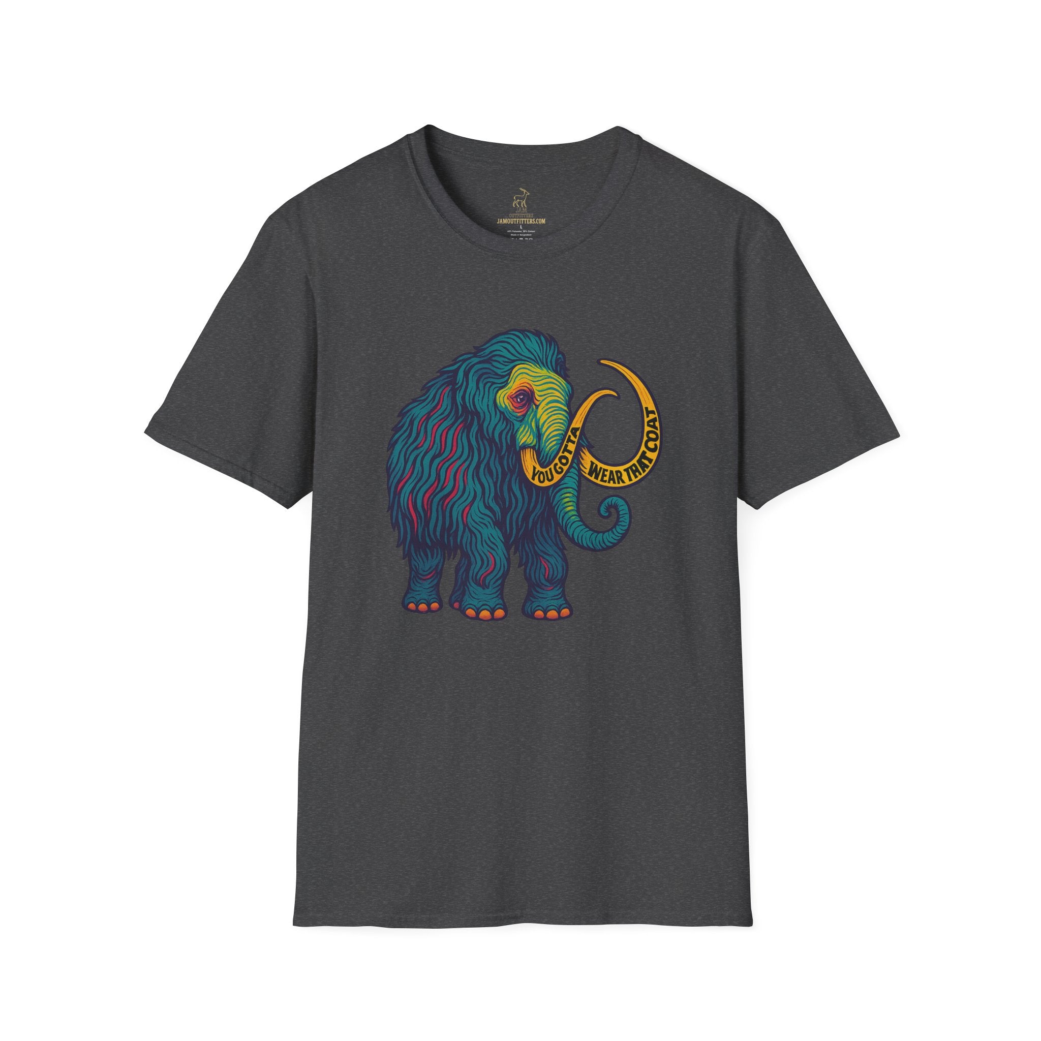 Widespread Panic Big Wooly Mammoth Shirt | WSP You Gotta Wear That Coat Lyric Tee | Psychedelic Jam Band Graphic T-Shirt
