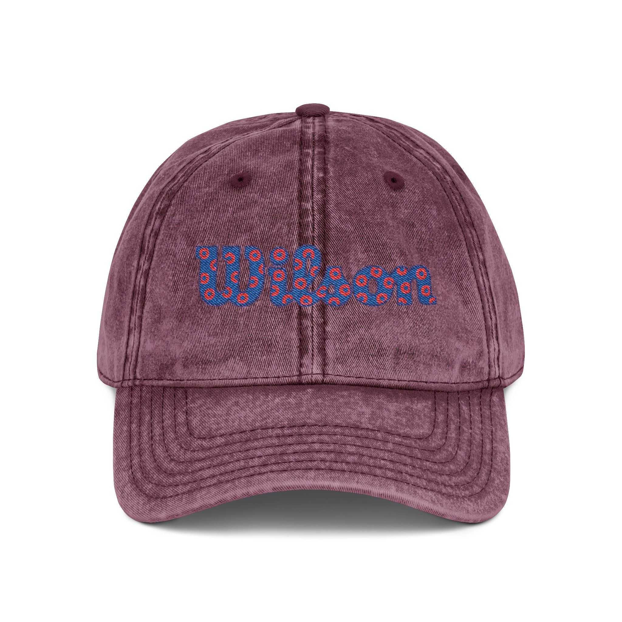 Phish Wilson Hat | Vintage Washed Phish Donut Cap | Jam Band Embroidered Hat