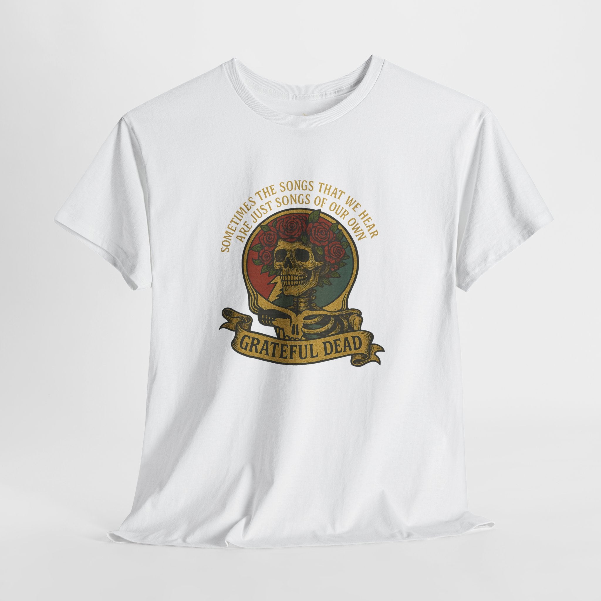 Grateful Dead "Eyes Of The World" Tee | Skull & Roses Vintage Shirt With Lyrics