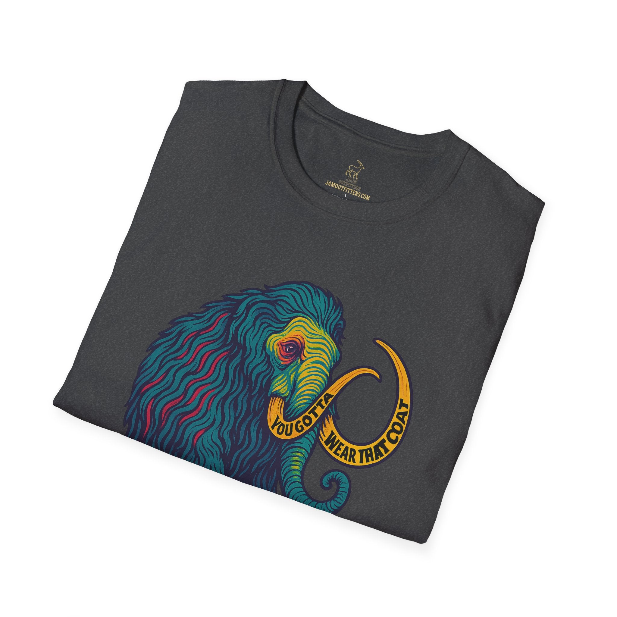 Widespread Panic Big Wooly Mammoth Shirt | WSP You Gotta Wear That Coat Lyric Tee | Psychedelic Jam Band Graphic T-Shirt