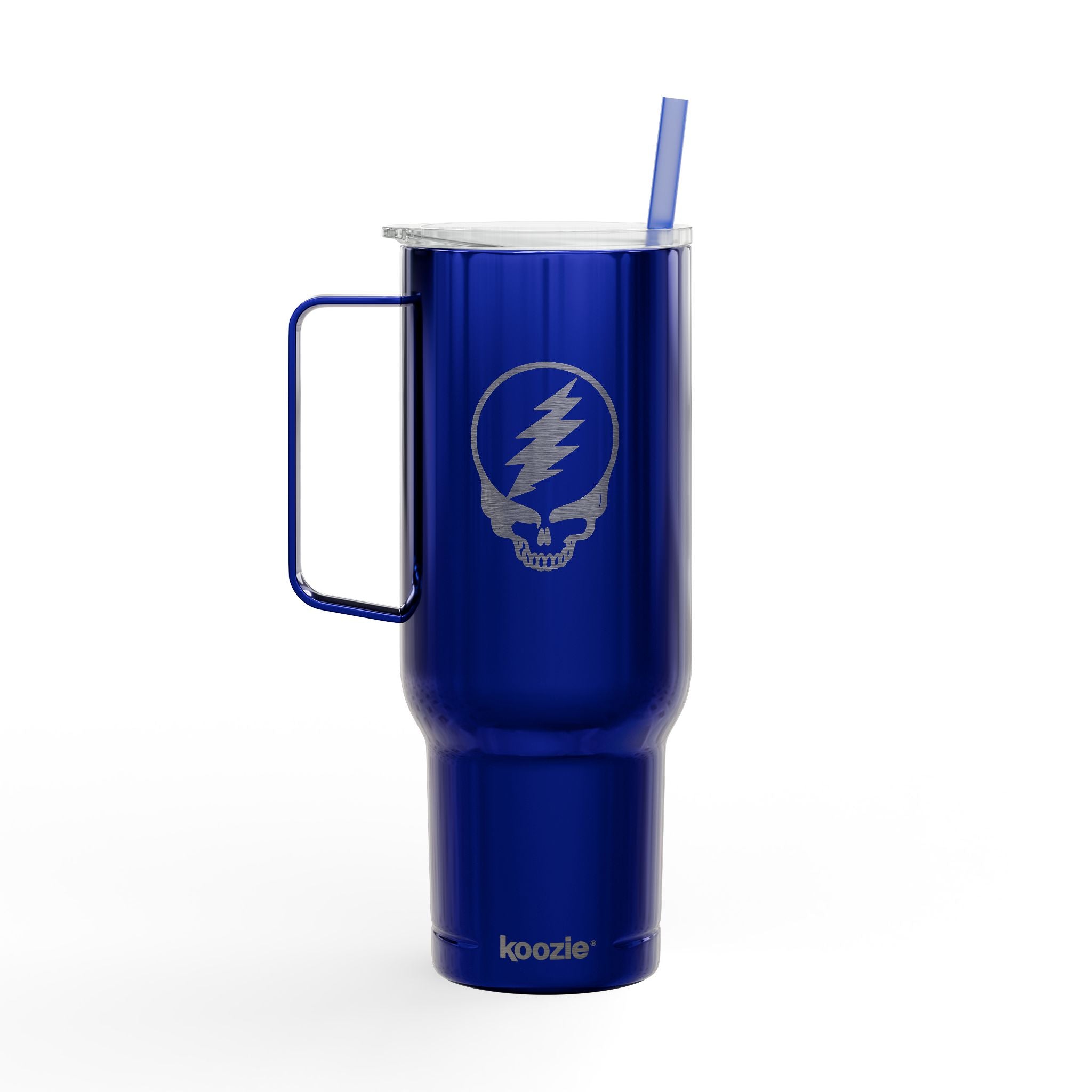 Steal Your Face Engraved Tumbler 40oz | Grateful Dead Skull Lightning Cup | Jam Band Insulated Travel Mug
