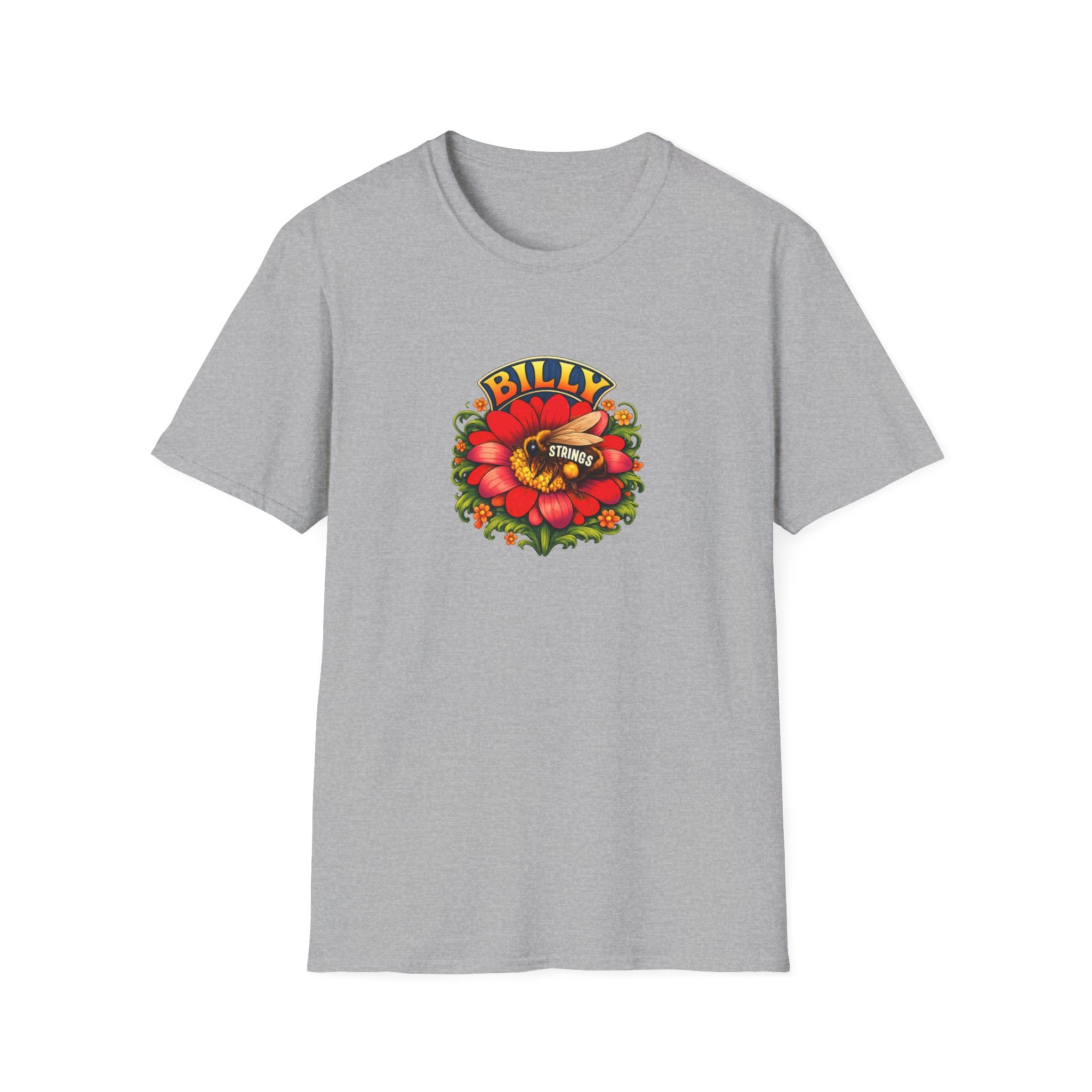 Billy Strings Red Daisy Shirt | Bluegrass Jam Band T-Shirt | Psychedelic Festival Tee