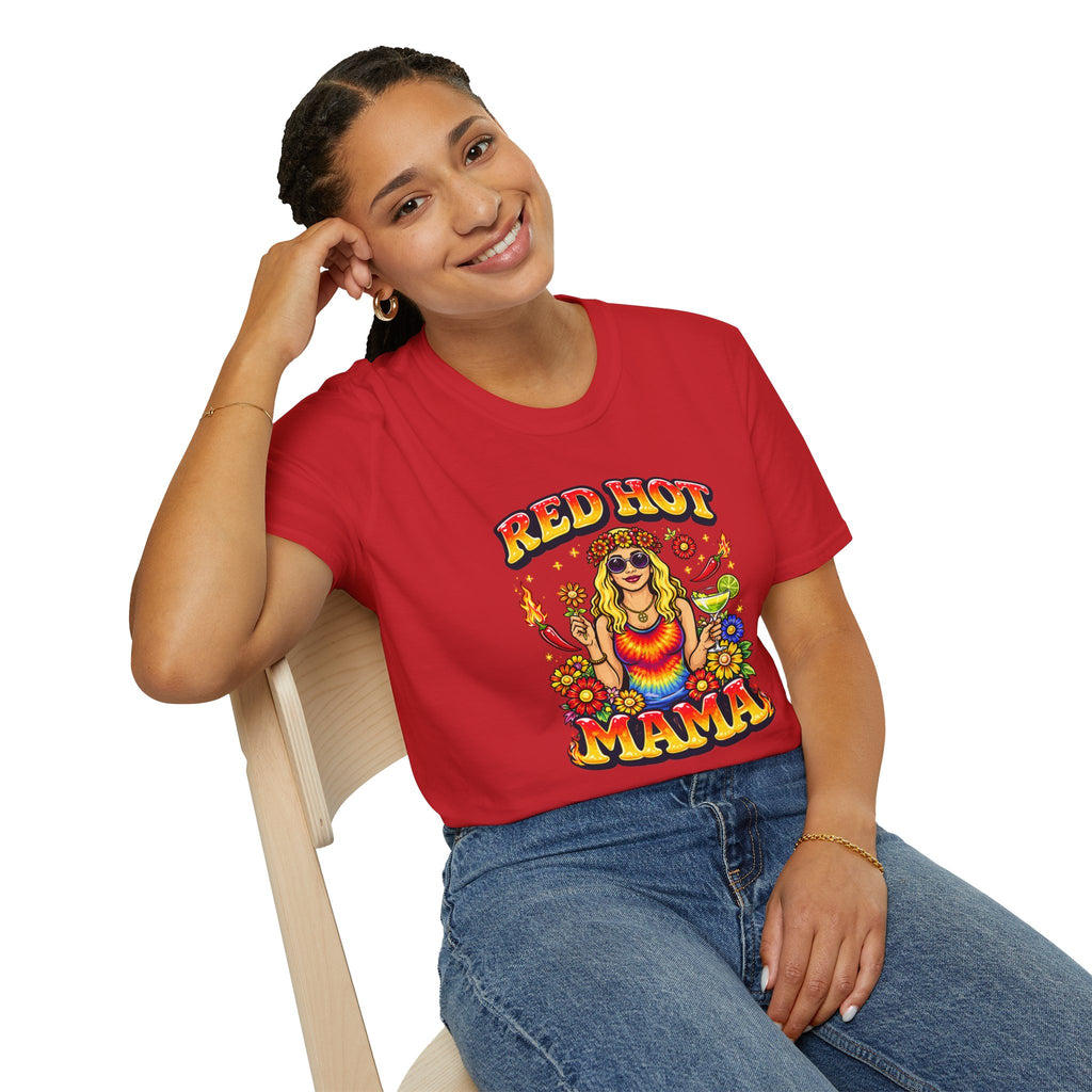 Widespread Panic Red Hot Mama vintage psychedelic graphic T-Shirt | WSP Retro Jam Band Mom Shirt