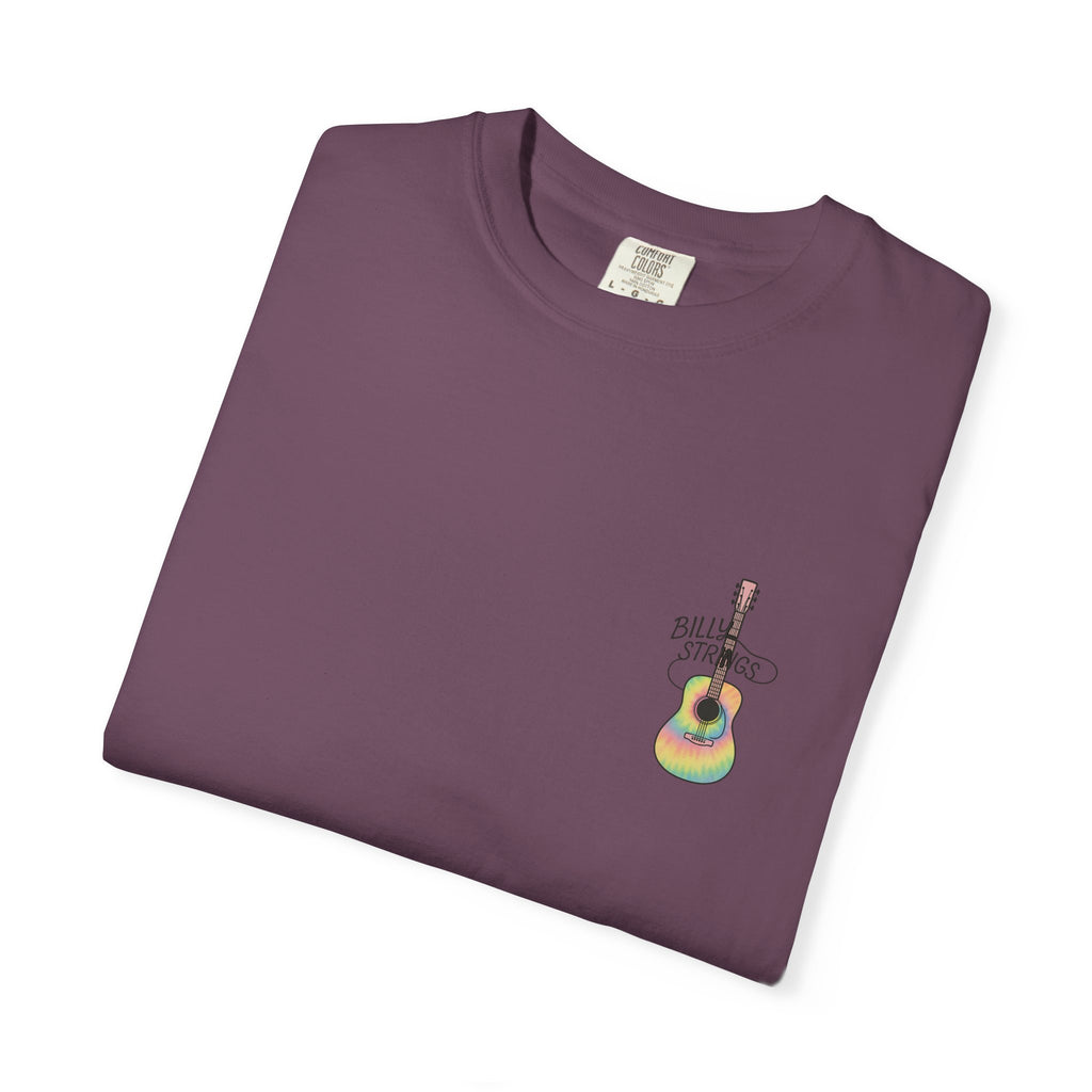 Billy Strings Guitar Shirt | Premium Comfort Colors Left Chest Tee | Pastel Jamgrass Bluegrass Music Shirt