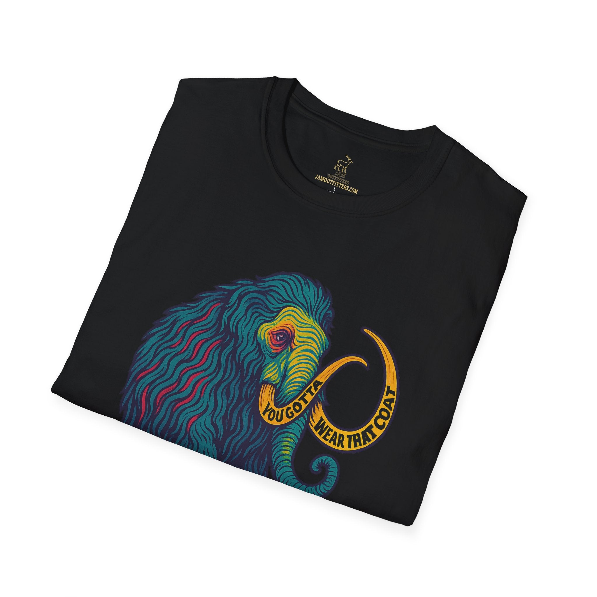 Widespread Panic Big Wooly Mammoth Shirt | WSP You Gotta Wear That Coat Lyric Tee | Psychedelic Jam Band Graphic T-Shirt