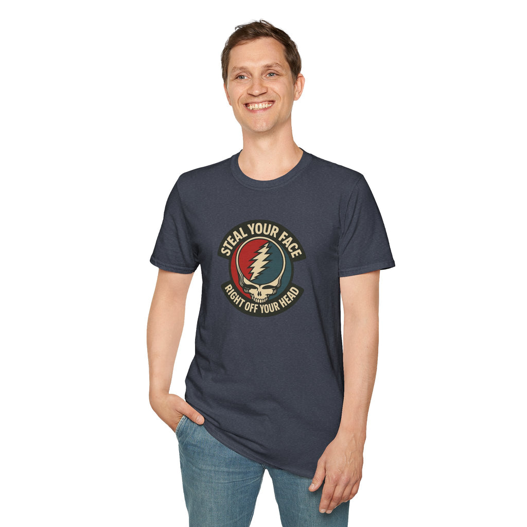 Steal Your Face Shirt | Grateful Dead Inspired Tee | Deadhead Graphic T-Shirt | Right Off Your Head