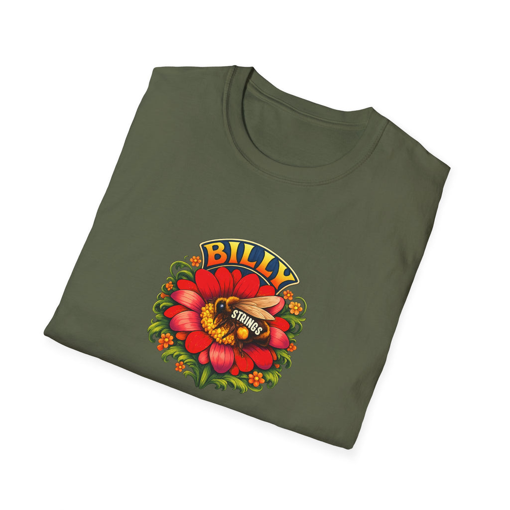 Billy Strings Red Daisy Shirt | Bluegrass Jam Band T-Shirt | Psychedelic Festival Tee