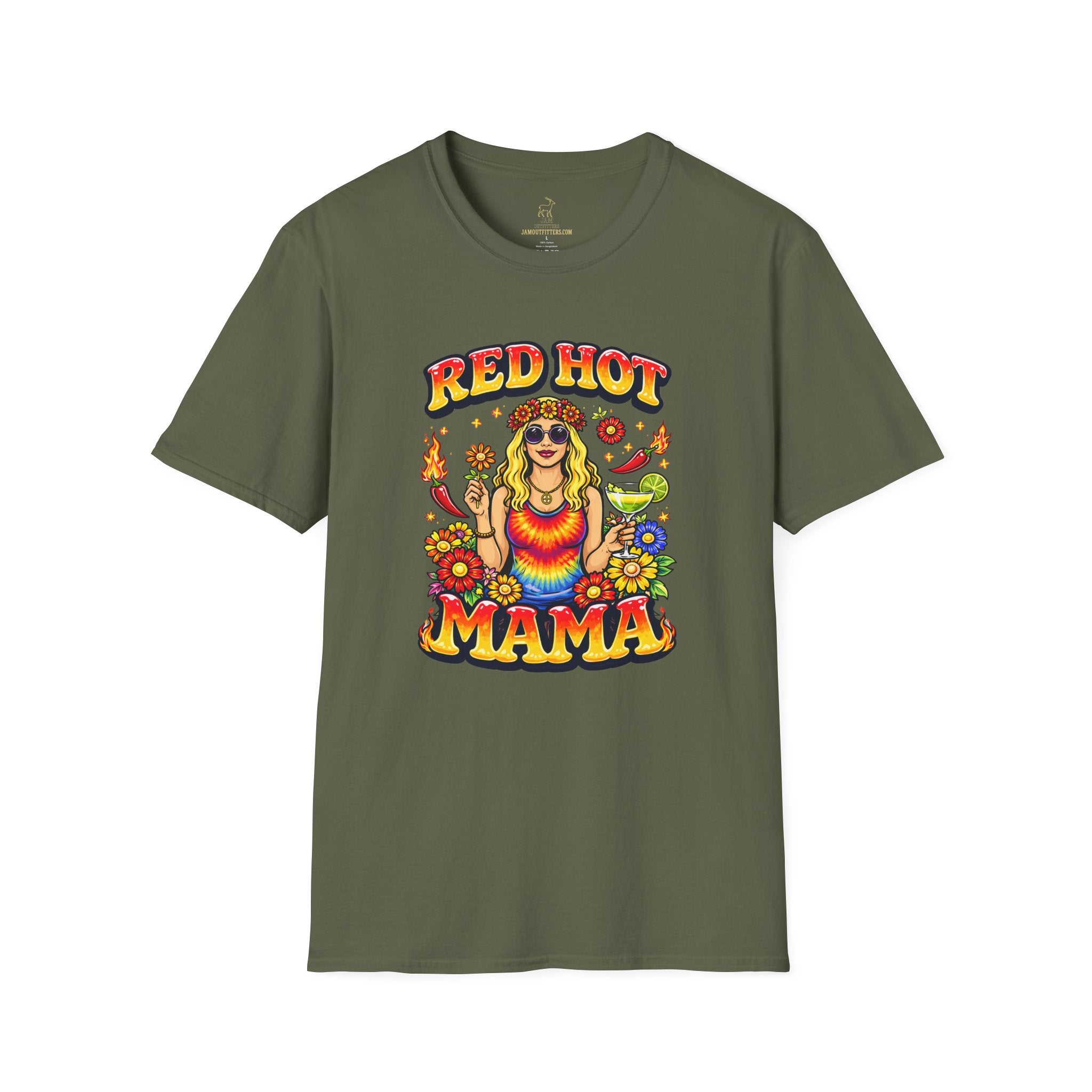 Widespread Panic Red Hot Mama vintage psychedelic graphic T-Shirt | WSP Retro Jam Band Mom Shirt