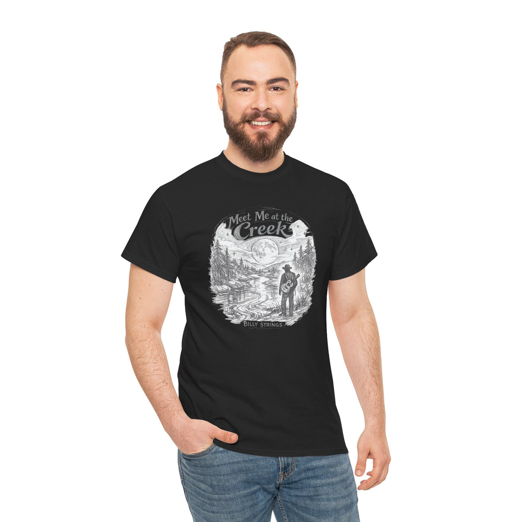 Billy Strings Meet Me at the Creek Shirt – Moonlight Creek Jam Band Tee, Bluegrass Festival Shirt