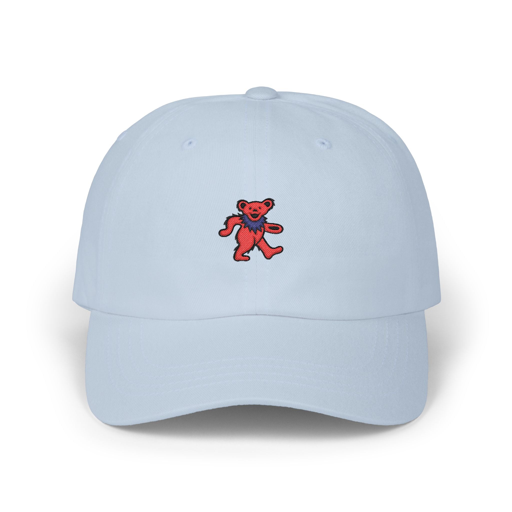 Dancing Bear Embroidered Dad Hat | Grateful Dead Vintage Cap | Retro Deadhead Gift