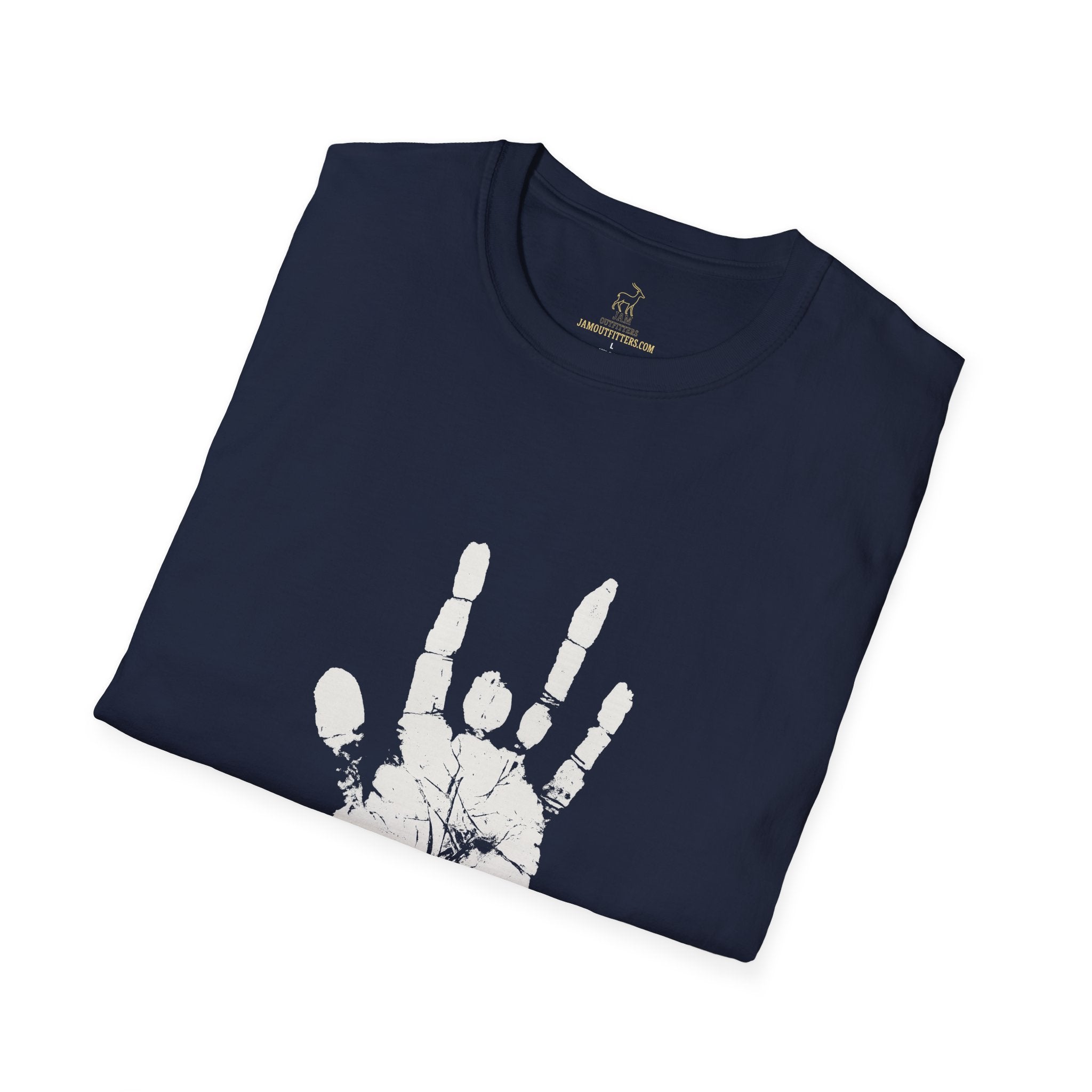 Grateful Dead Jerry Garcia Hand Print Shirt | Deadhead festival Tee | Jam Band Concert T-Shirt