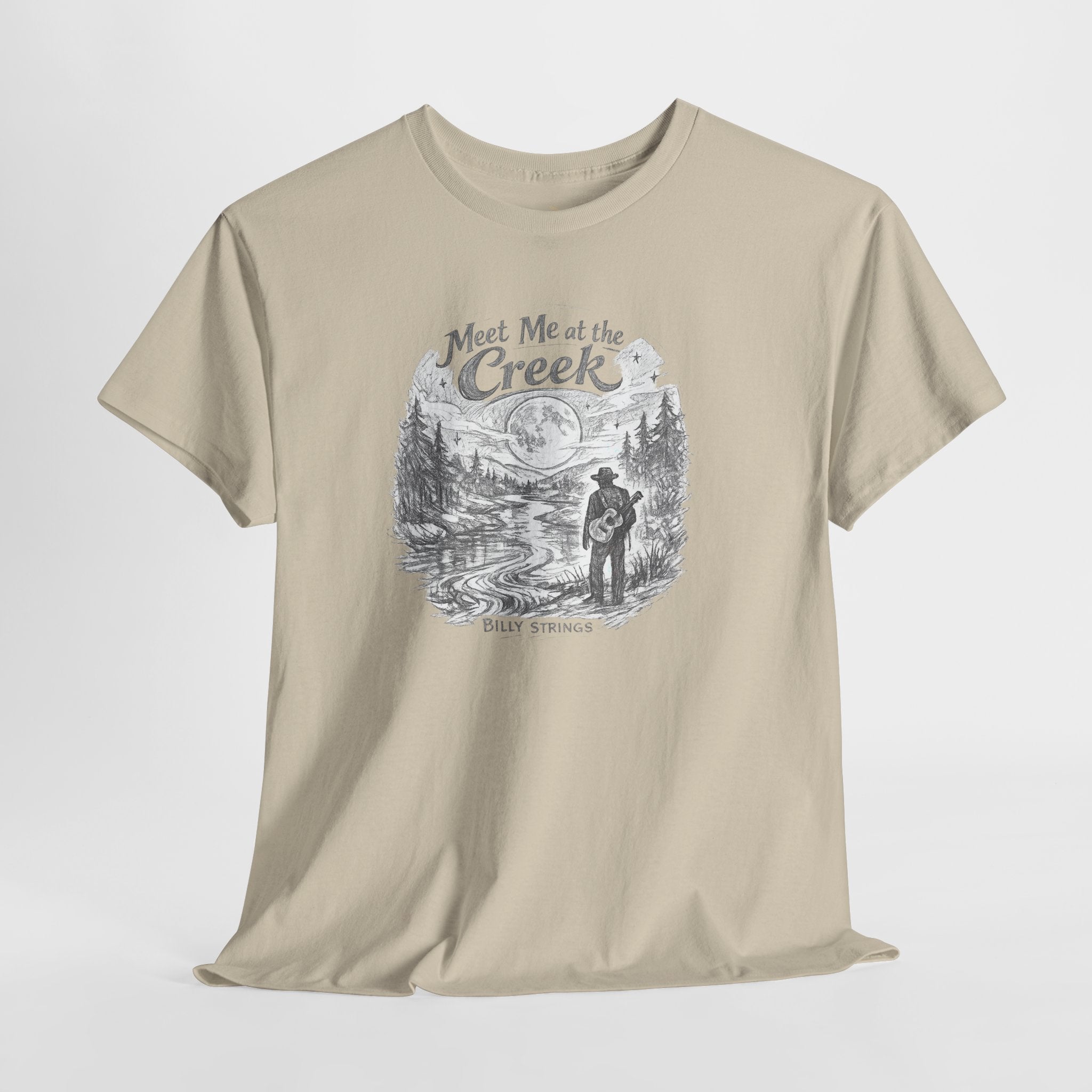 Billy Strings Meet Me at the Creek Shirt – Moonlight Creek Jam Band Tee, Bluegrass Festival Shirt