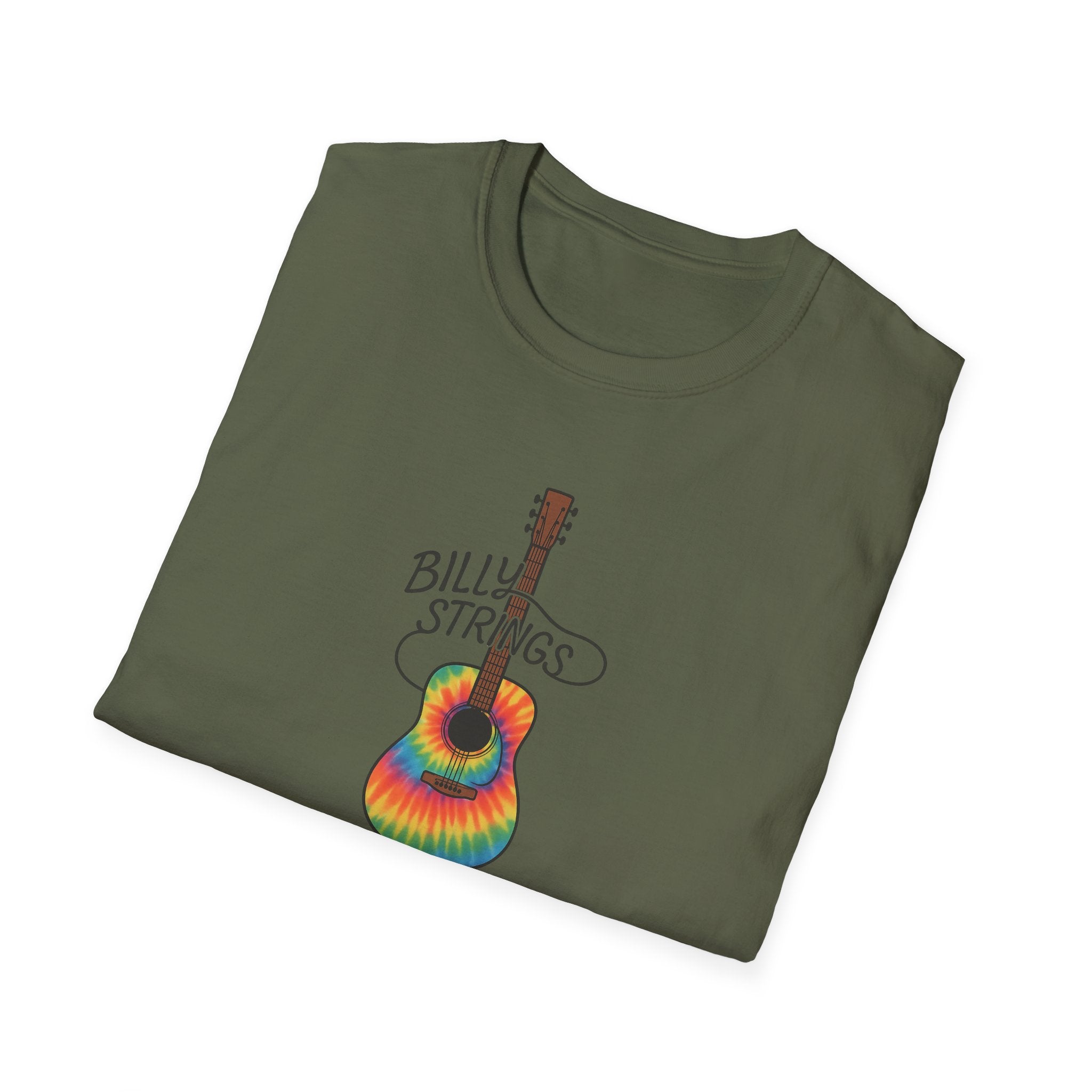 Billy Strings Guitar Shirt | Tie Dye BMFS Acoustic Tee | Bluegrass Jam Band Fan Concert T-Shirt