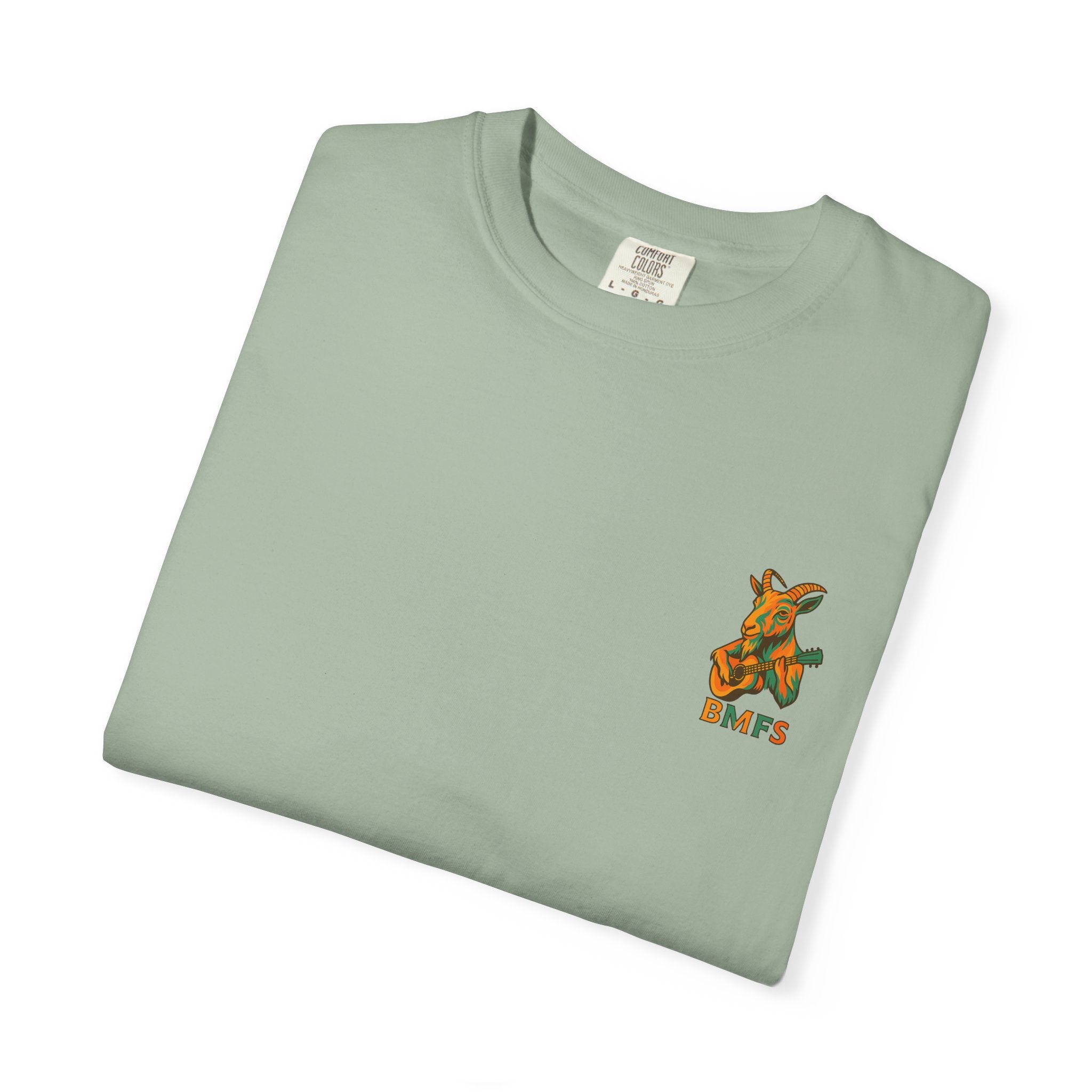 Billy Strings BMFS Goat Shirt – Comfort Colors Jamgrass Tee, Small Chest Logo