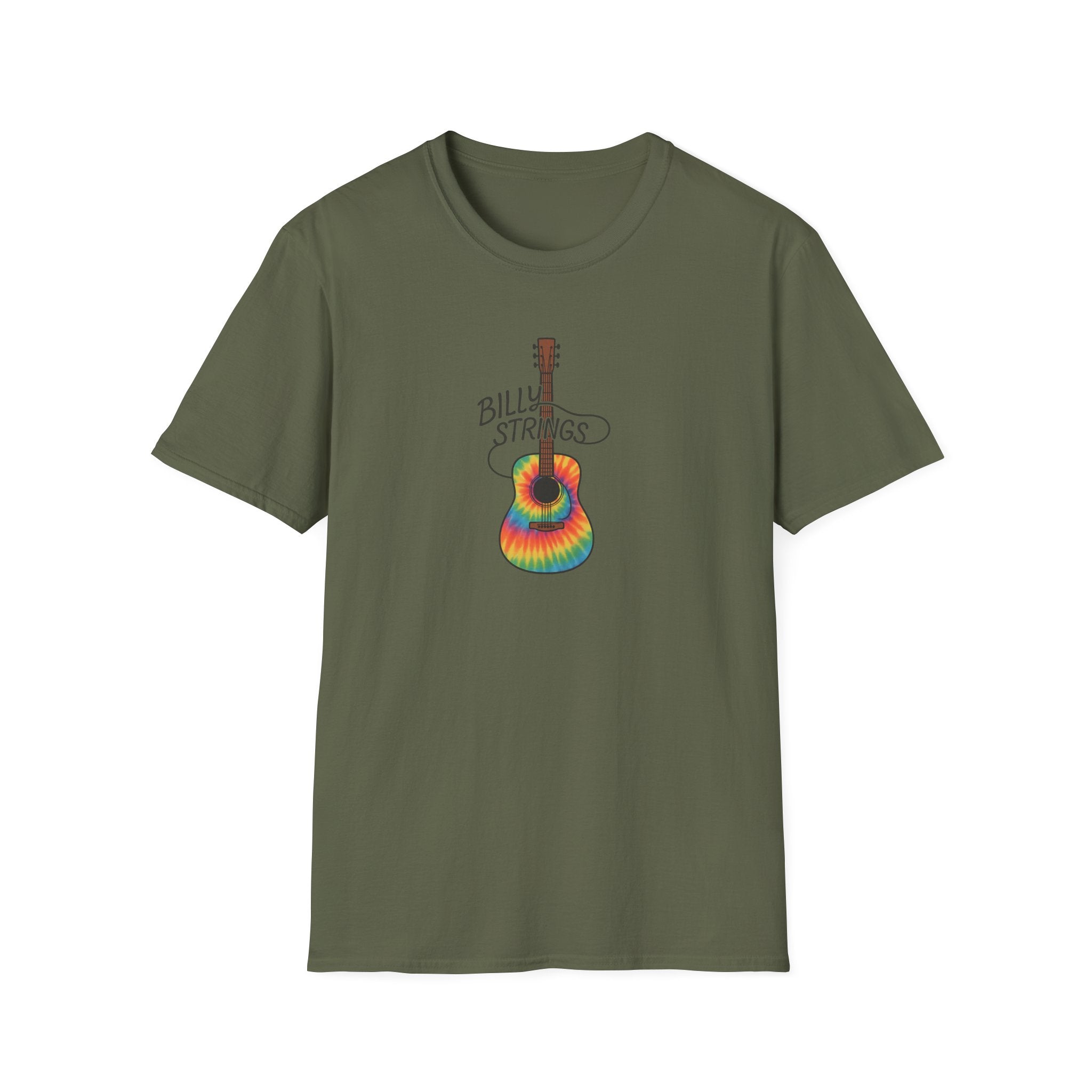 Billy Strings Guitar Shirt | Tie Dye BMFS Acoustic Tee | Bluegrass Jam Band Fan Concert T-Shirt