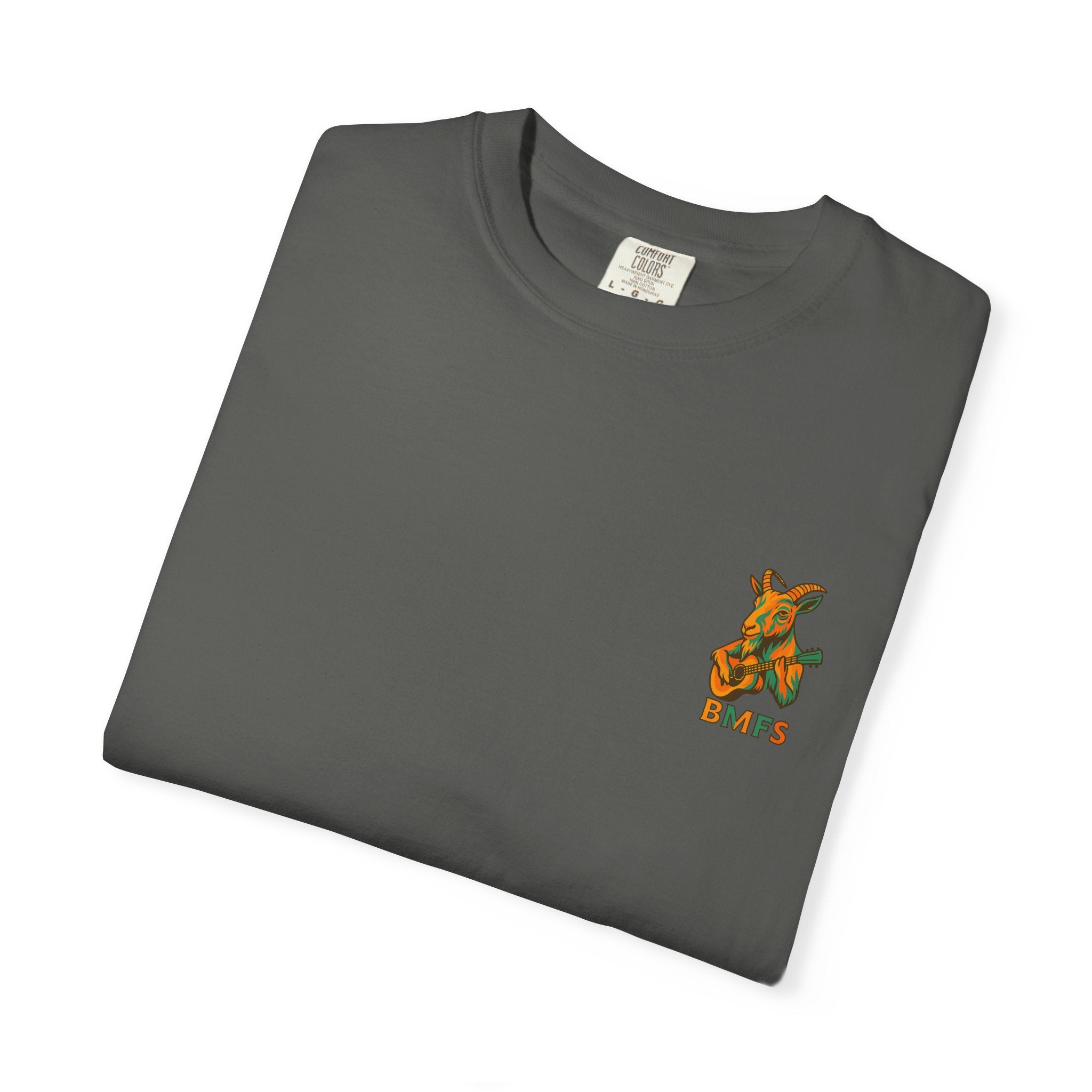 Billy Strings BMFS Goat Shirt – Comfort Colors Jamgrass Tee, Small Chest Logo