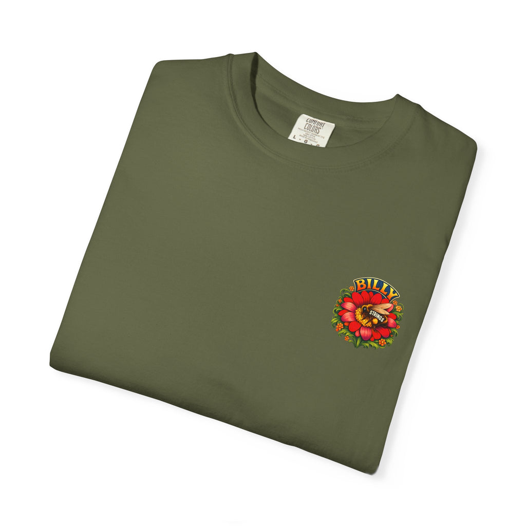 Billy Strings Red Daisy Shirt | Comfort Colors Bluegrass Jam Band Tee | Psychedelic Festival T-Shirt