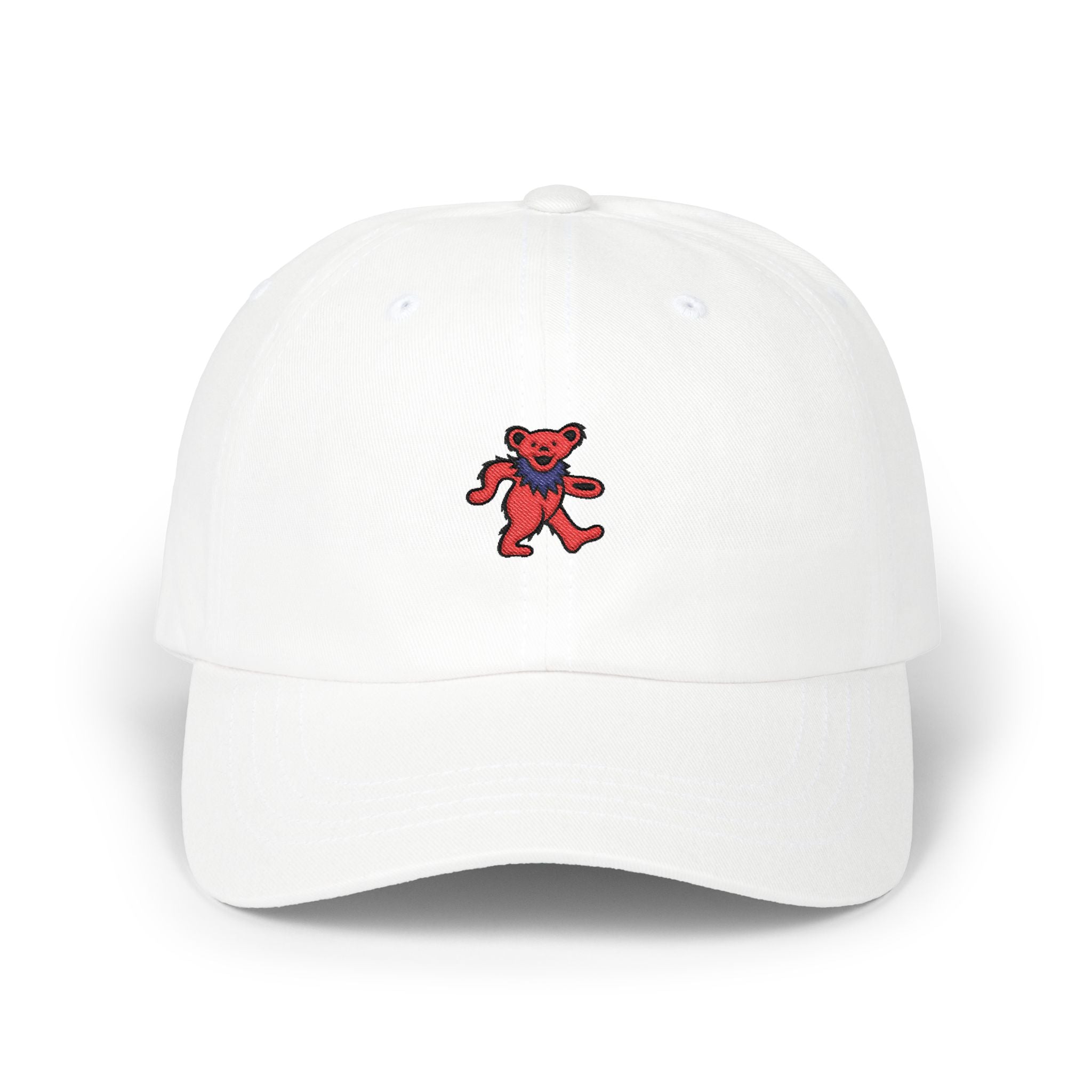 Dancing Bear Embroidered Dad Hat | Grateful Dead Vintage Cap | Retro Deadhead Gift