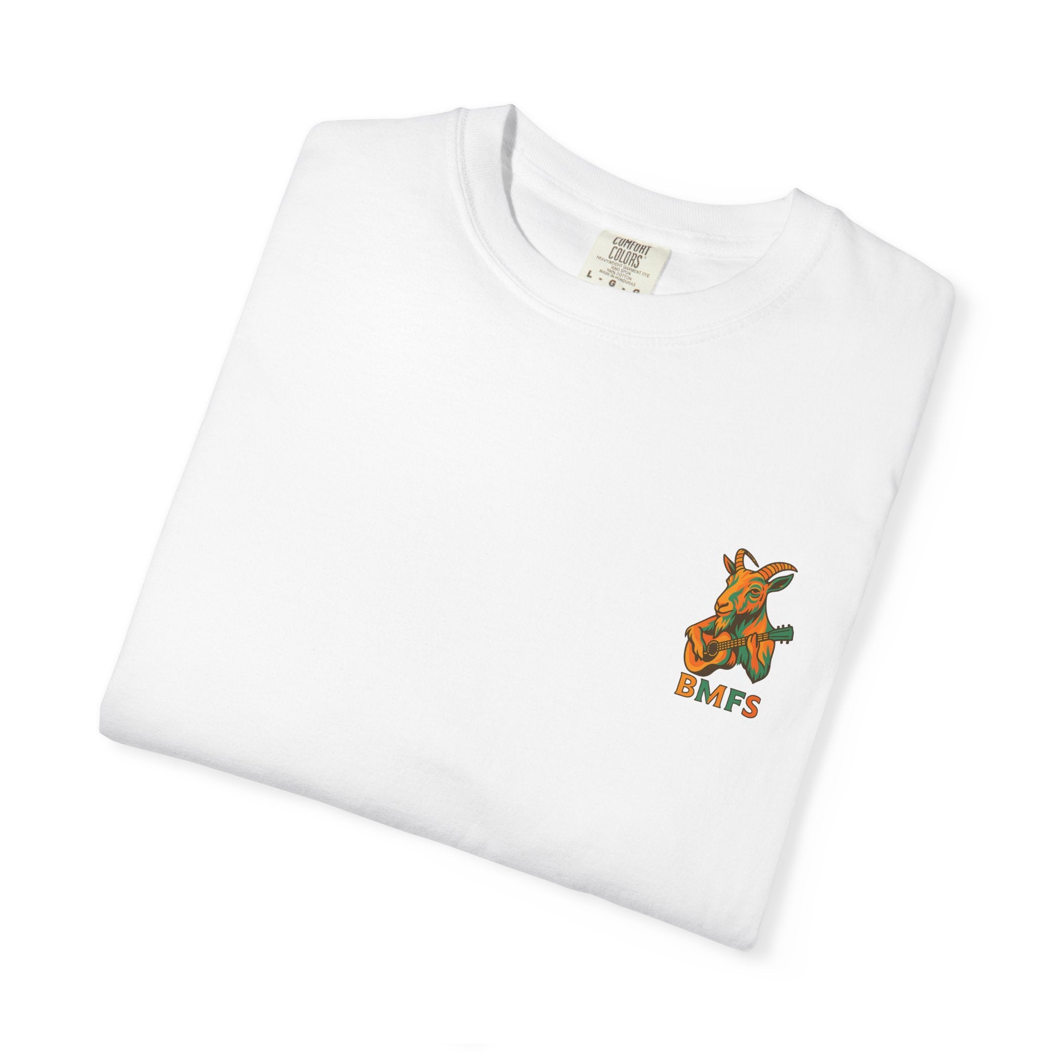 Billy Strings BMFS Goat Shirt – Comfort Colors Jamgrass Tee, Small Chest Logo