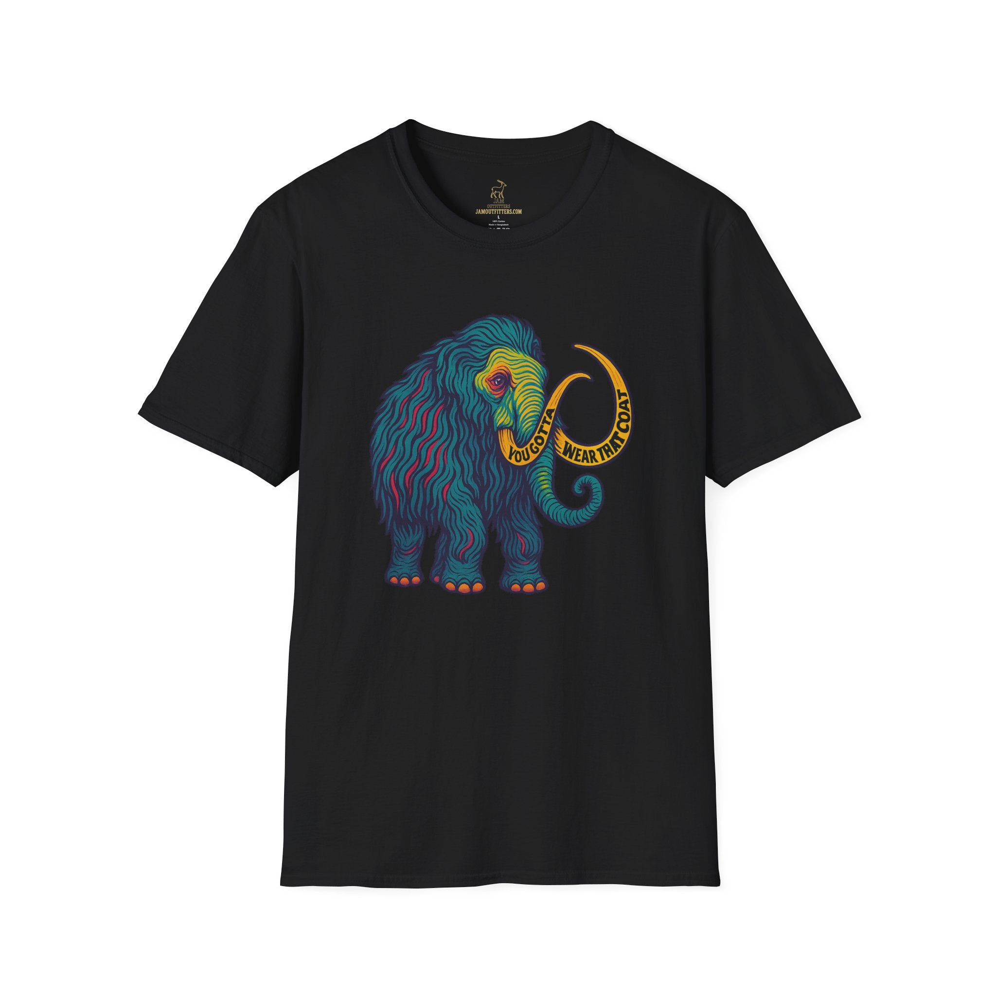 Widespread Panic Big Wooly Mammoth Shirt | WSP You Gotta Wear That Coat Lyric Tee | Psychedelic Jam Band Graphic T-Shirt