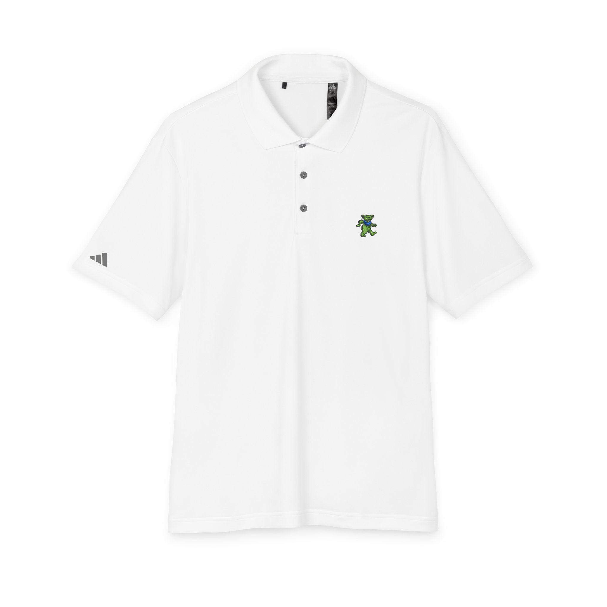Grateful Dead Golf Polo | Embroidered Dancing Bear Performance Shirt | Adidas Jam Band collared shirt