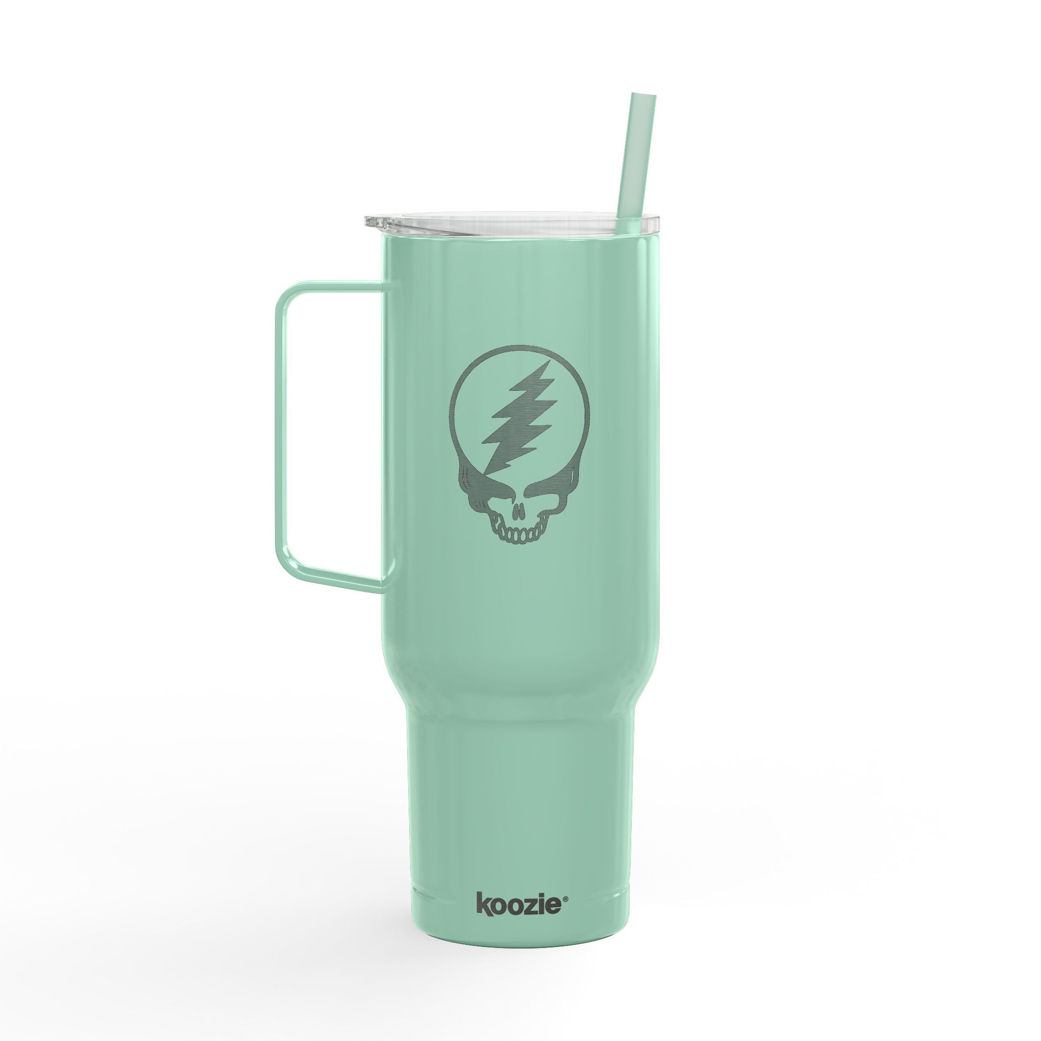 Steal Your Face Engraved Tumbler 40oz | Grateful Dead Skull Lightning Cup | Jam Band Insulated Travel Mug
