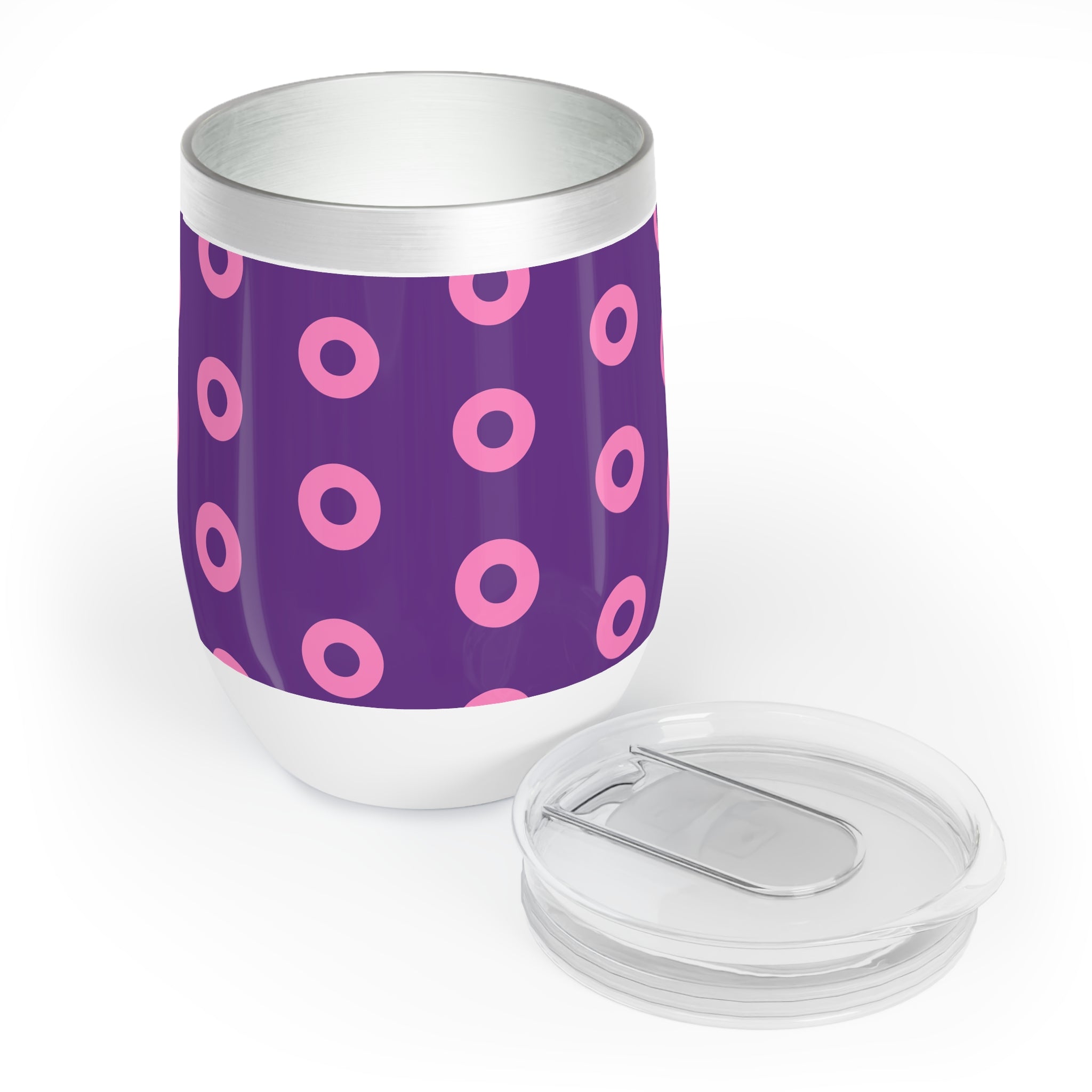 Phish Pink Donut Wine Tumbler | 12oz Vacuum Insulated Cup | Jam Band Gift