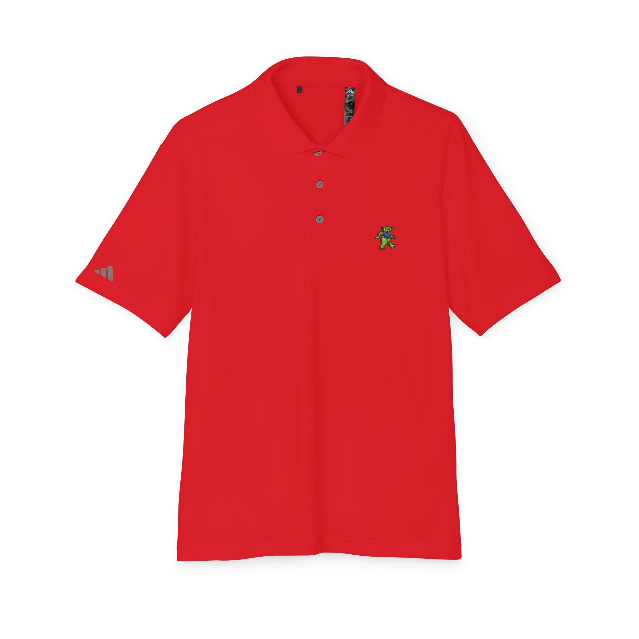Grateful Dead Golf Polo | Embroidered Dancing Bear Performance Shirt | Adidas Jam Band collared shirt