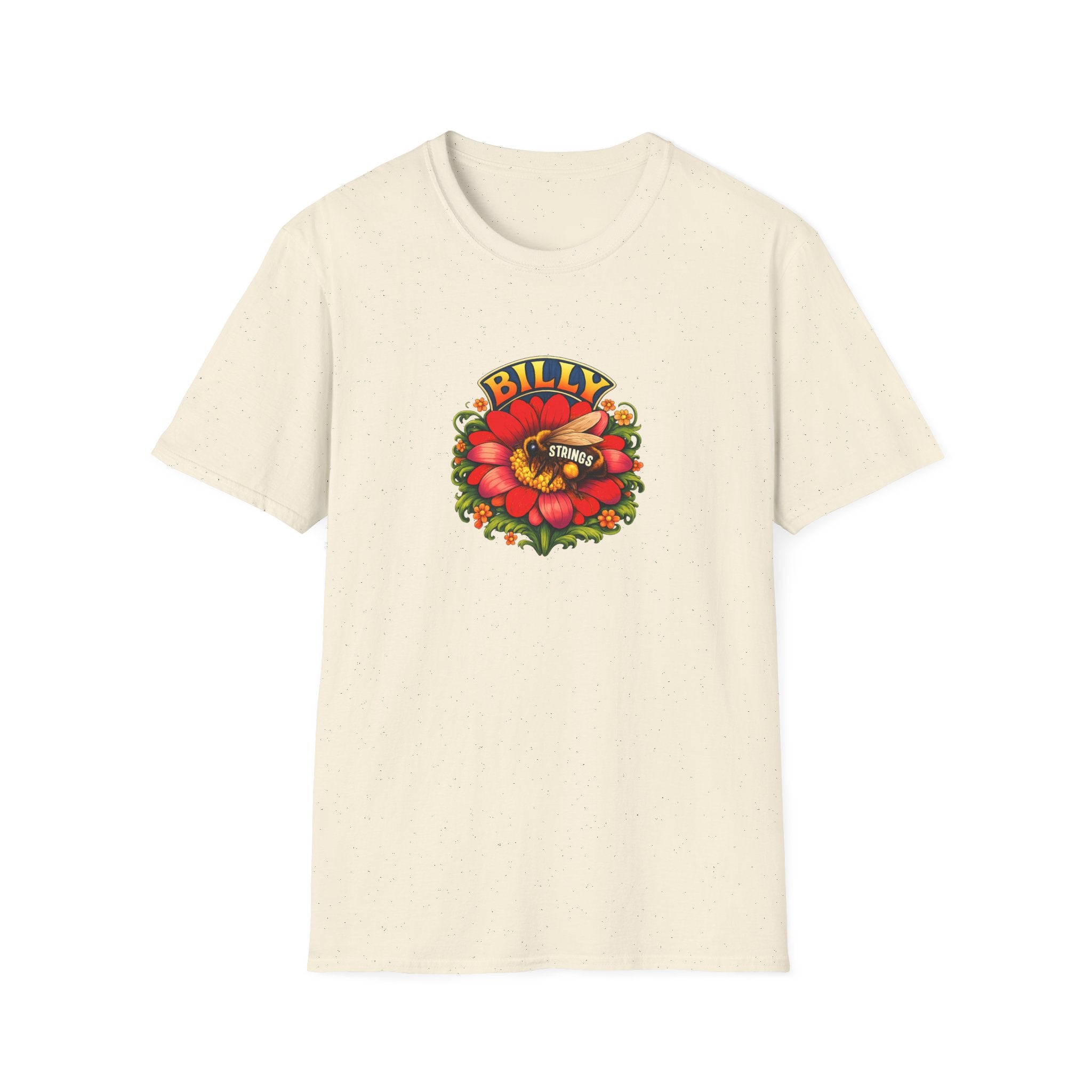 Billy Strings Red Daisy Shirt | Bluegrass Jam Band T-Shirt | Psychedelic Festival Tee