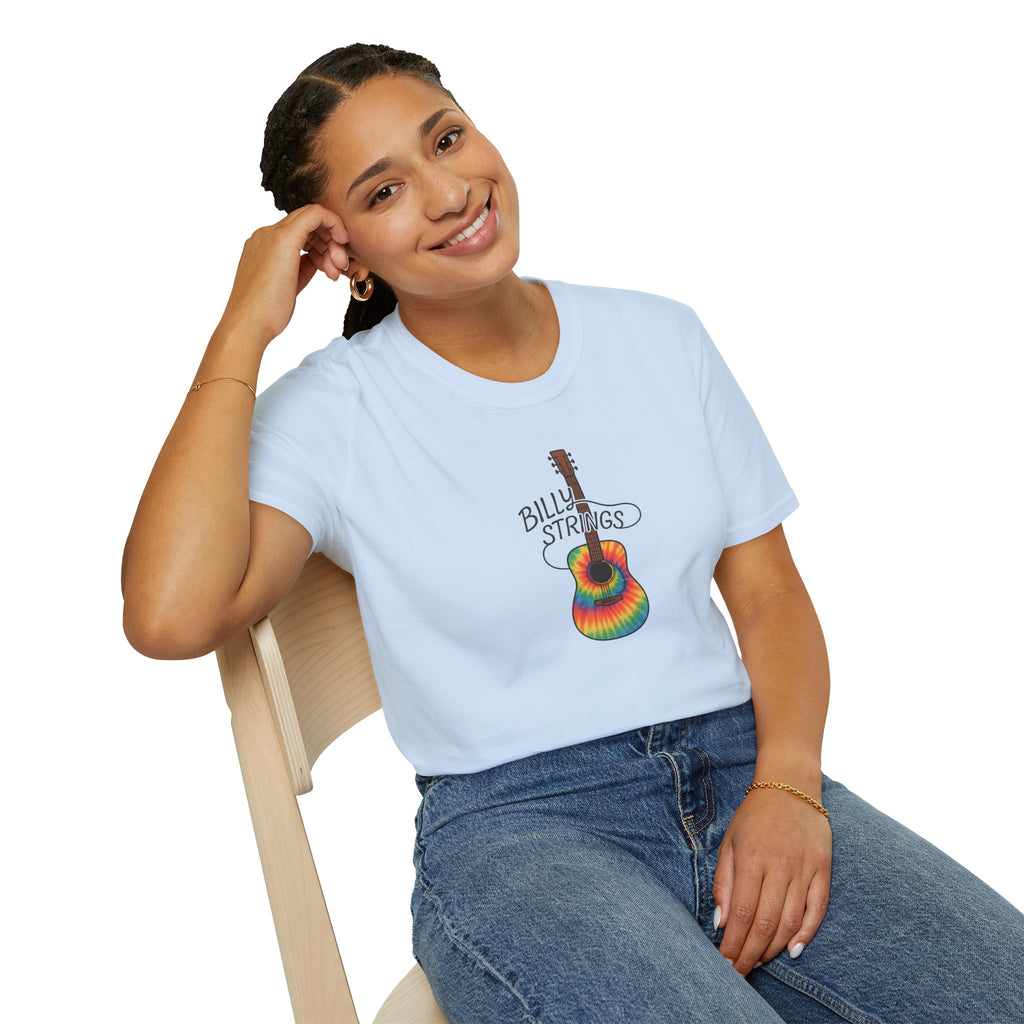 Billy Strings Guitar Shirt | Tie Dye BMFS Acoustic Tee | Bluegrass Jam Band Fan Concert T-Shirt