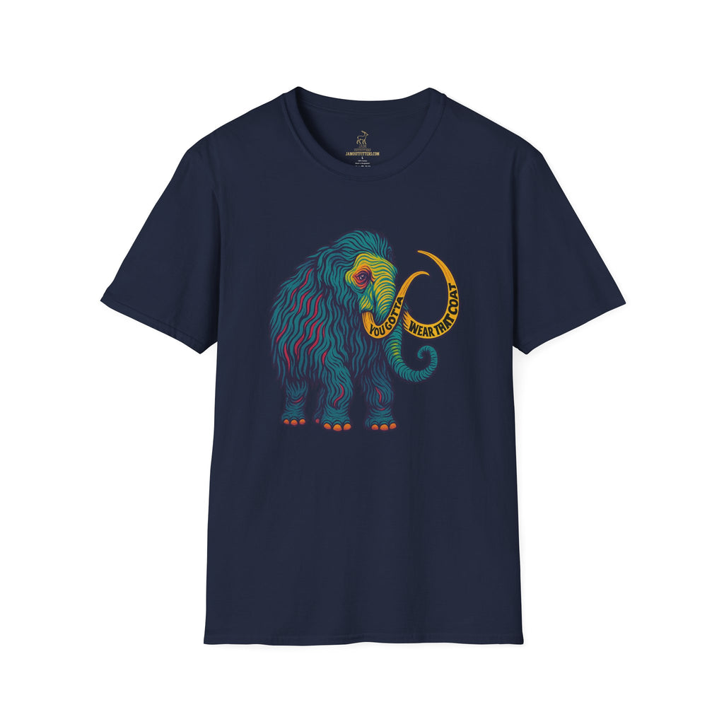 Widespread Panic Big Wooly Mammoth Shirt | WSP You Gotta Wear That Coat Lyric Tee | Psychedelic Jam Band Graphic T-Shirt