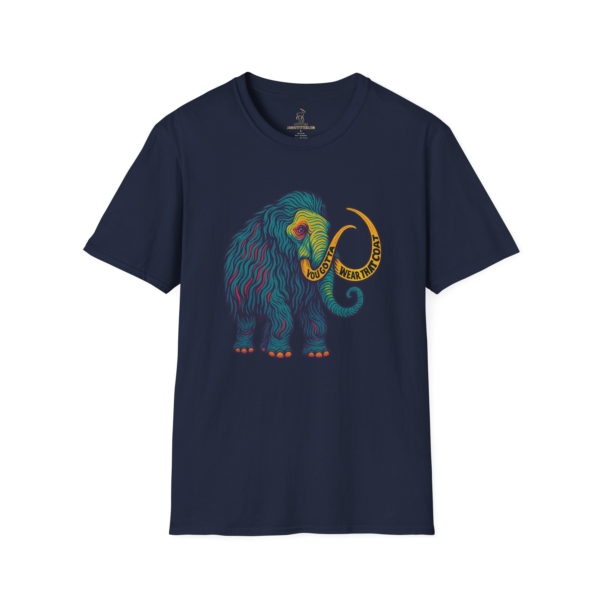 Widespread Panic Big Wooly Mammoth Shirt | WSP You Gotta Wear That Coat Lyric Tee | Psychedelic Jam Band Graphic T-Shirt
