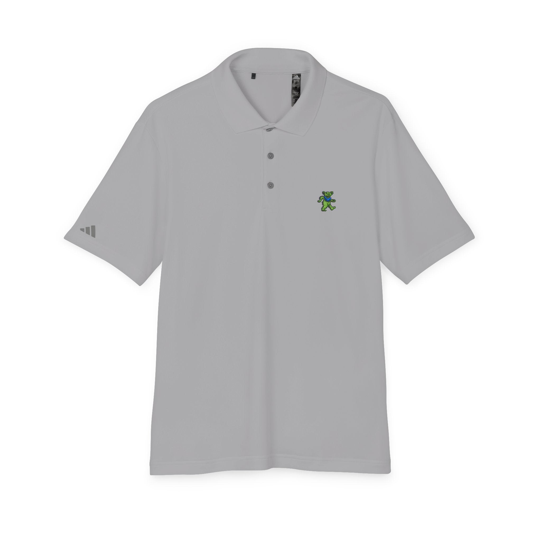 Grateful Dead Golf Polo | Embroidered Dancing Bear Performance Shirt | Adidas Jam Band collared shirt