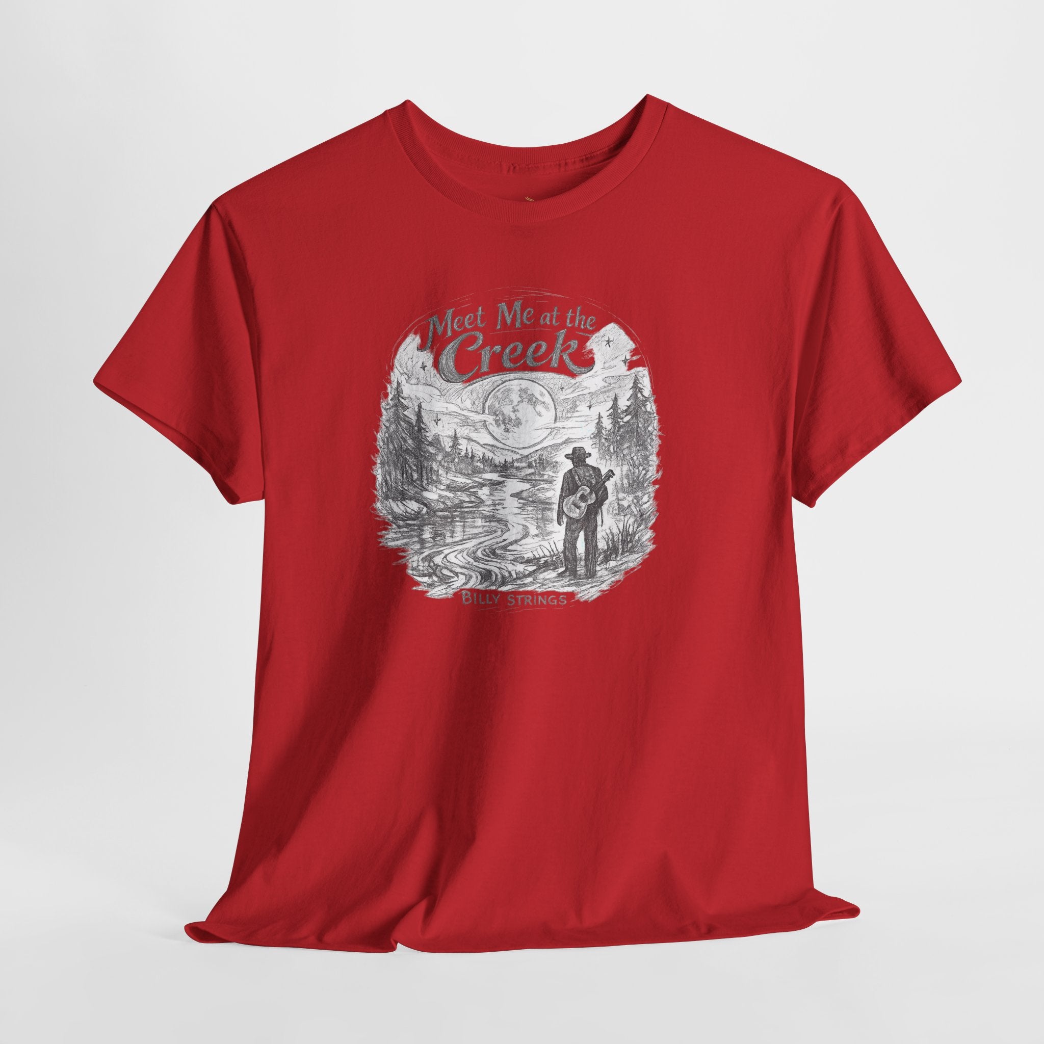 Billy Strings Meet Me at the Creek Shirt – Moonlight Creek Jam Band Tee, Bluegrass Festival Shirt