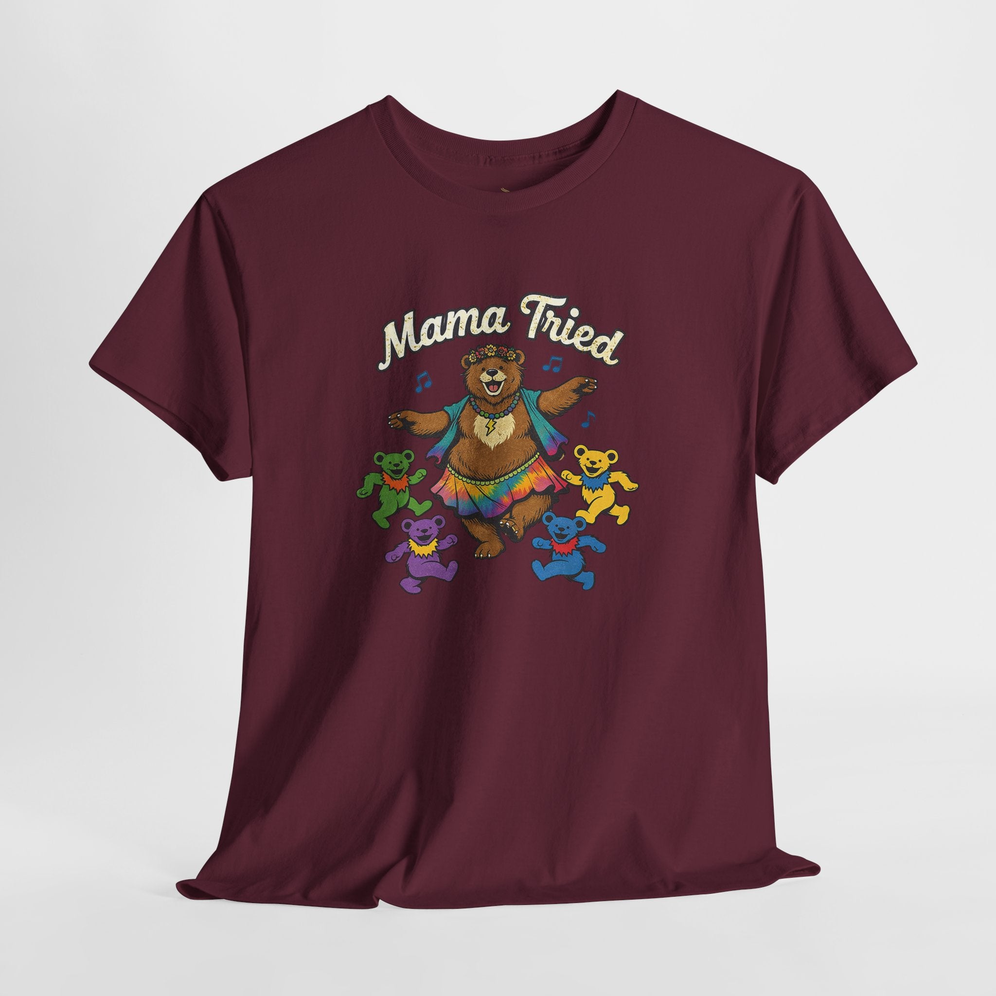 Mama Tried Shirt | Dancing Bears Tee | Grateful Dead Mothers Day Gift | Vintage Jam Band Tee