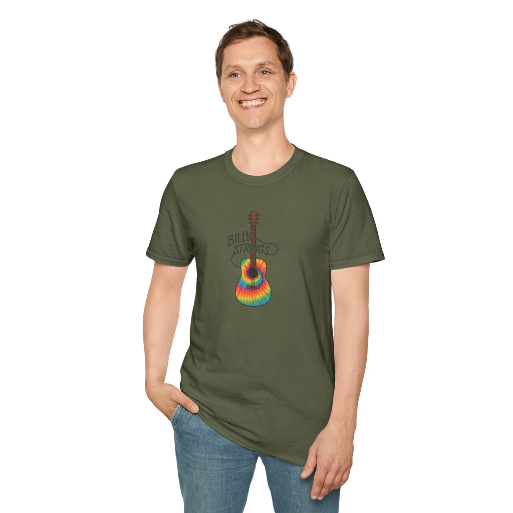 Billy Strings Guitar Shirt | Tie Dye BMFS Acoustic Tee | Bluegrass Jam Band Fan Concert T-Shirt