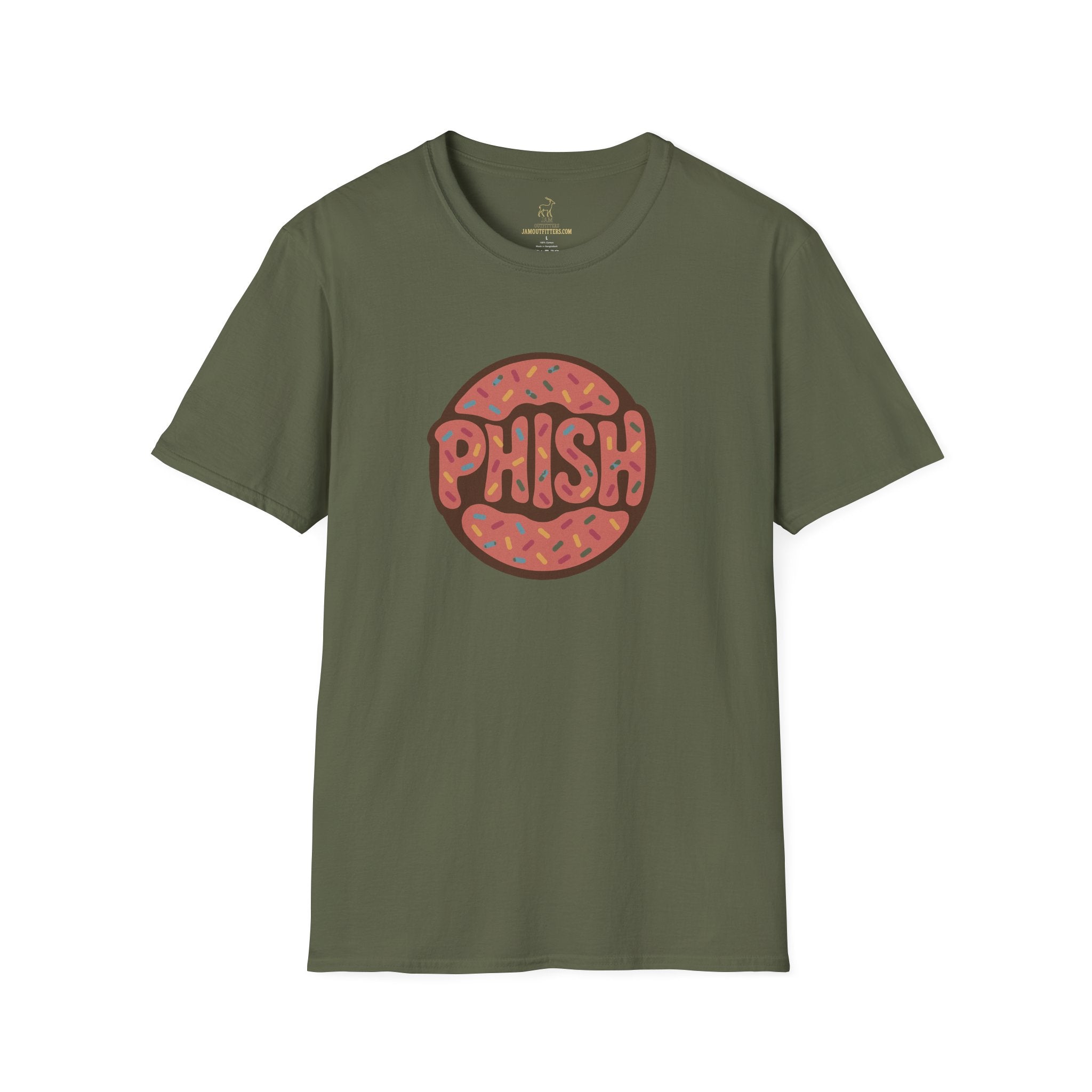 Phish Inspired Unisex T-Shirt with Donut Design, Band Logo Tee, Music Lover Gift, Concert Shirt, Festival Apparel