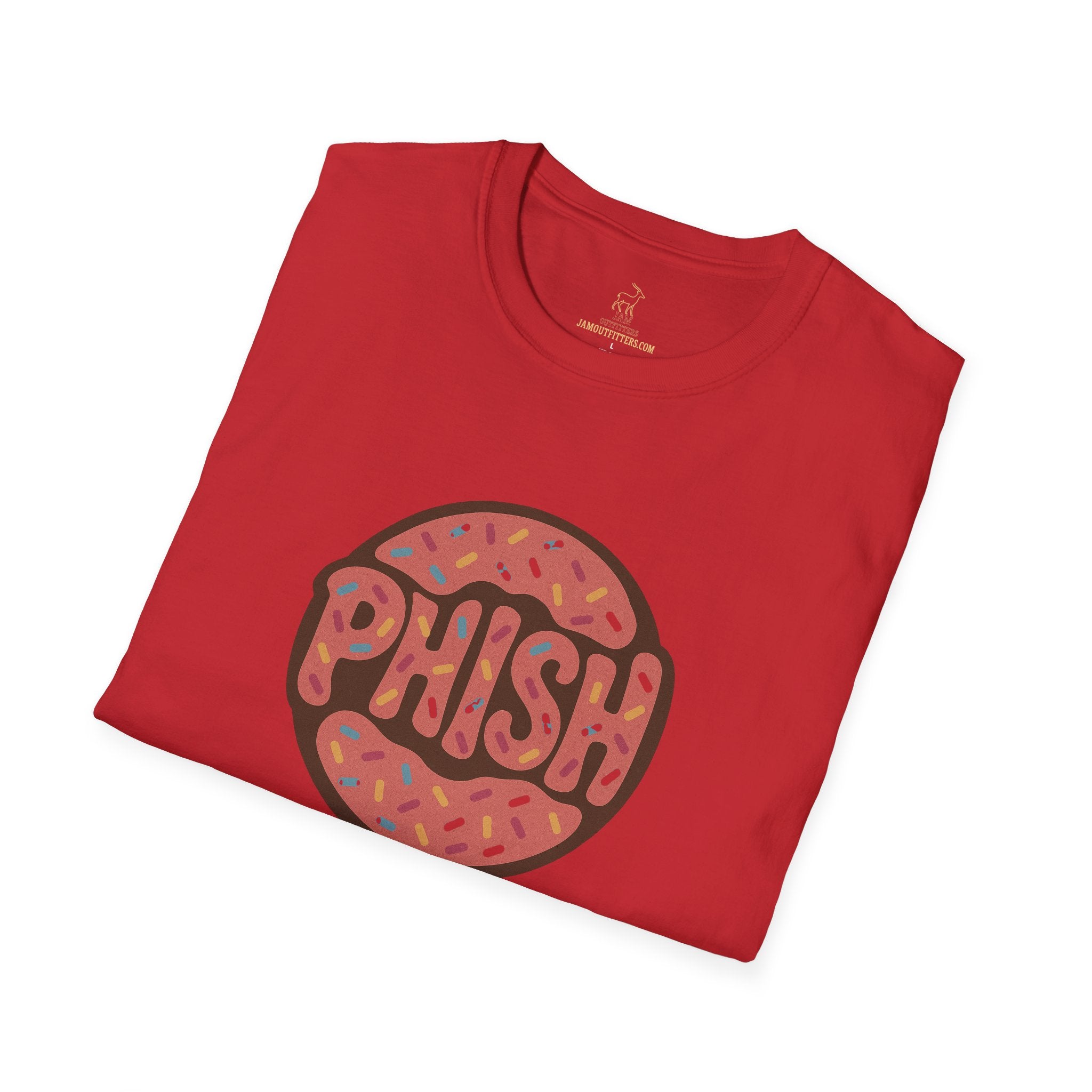 Phish Inspired Unisex T-Shirt with Donut Design, Band Logo Tee, Music Lover Gift, Concert Shirt, Festival Apparel