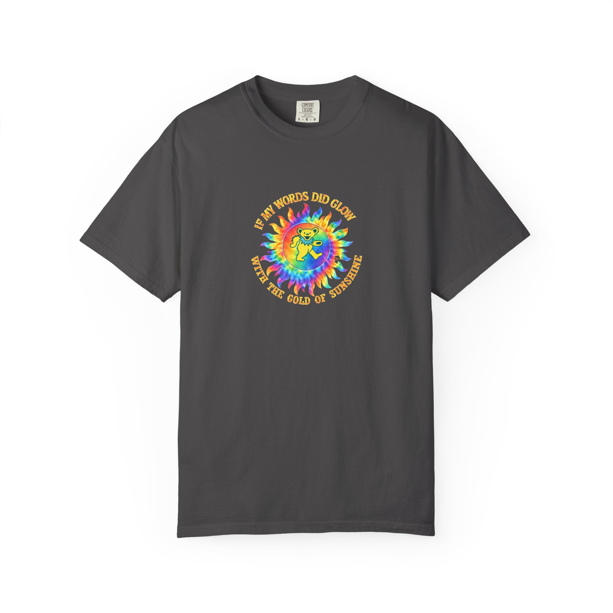 Ripple Grateful Dead Shirt | Comfort Colors Premium Dancing Bear Tee | If My Words Did Glow Lyric T-Shirt