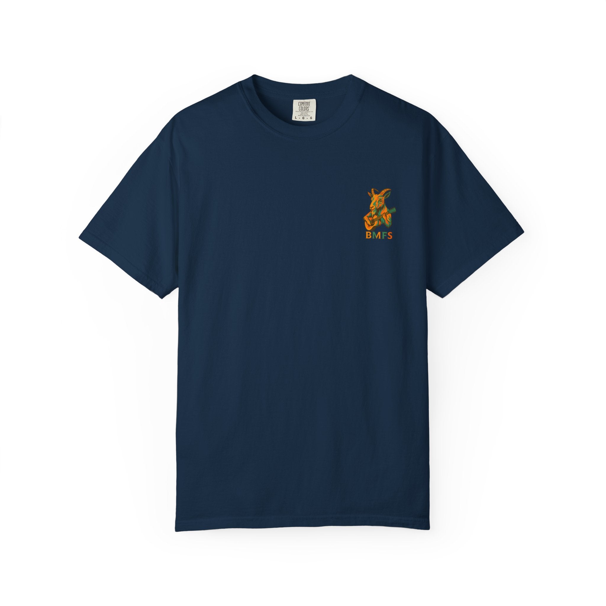 Billy Strings BMFS Goat Shirt – Comfort Colors Jamgrass Tee, Small Chest Logo