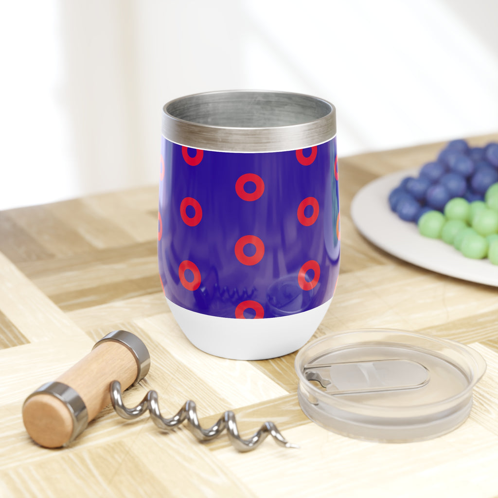 Phish Donut Wine Tumbler | 12oz Vacuum Insulated Cup | Jam Band Gift