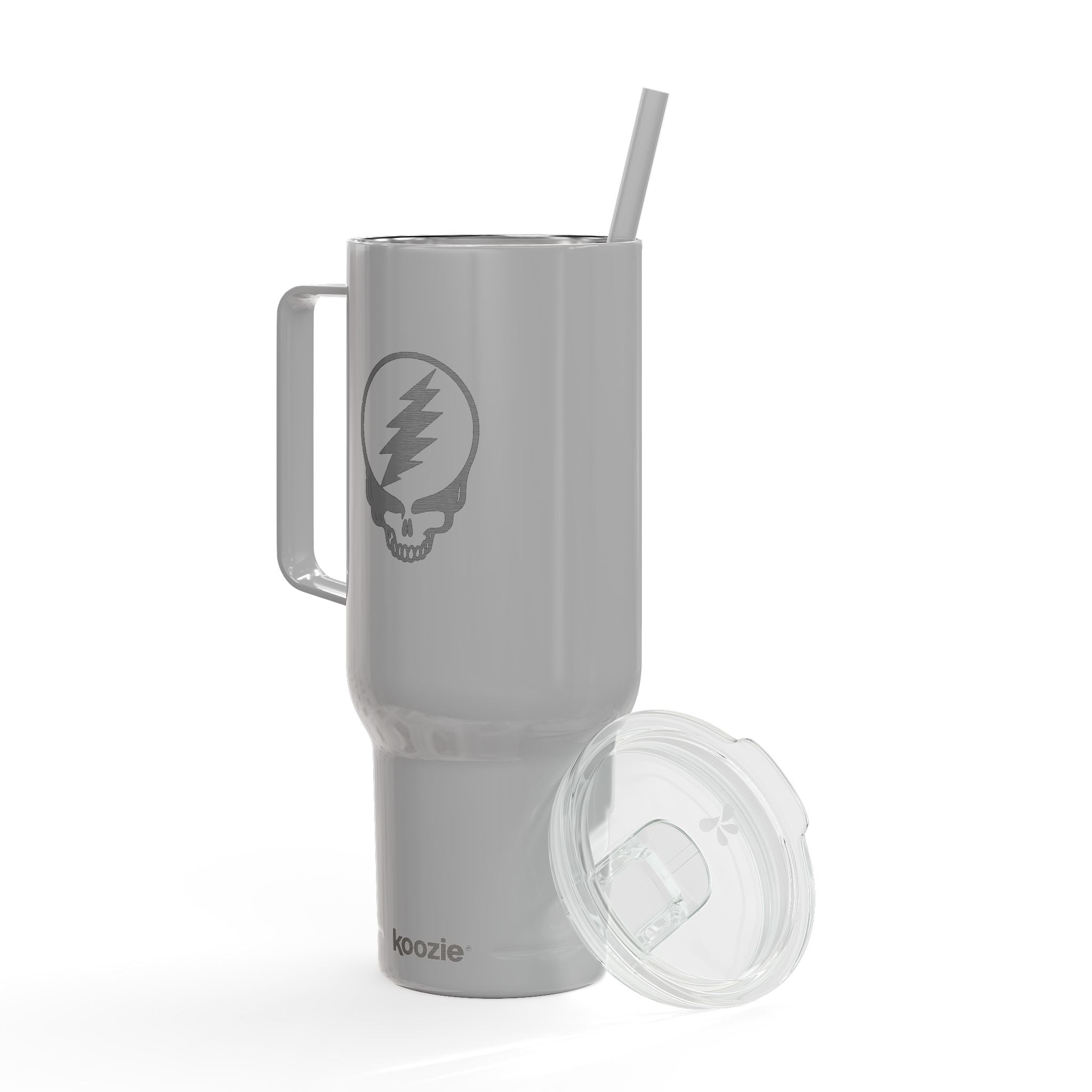 Steal Your Face Engraved Tumbler 40oz | Grateful Dead Skull Lightning Cup | Jam Band Insulated Travel Mug