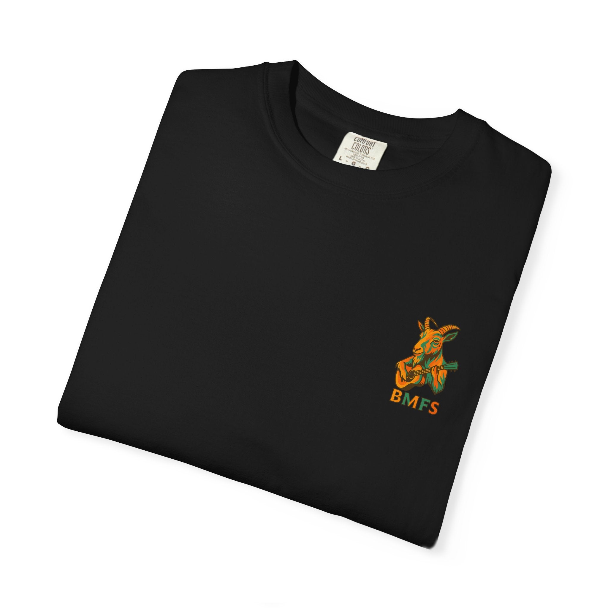 Billy Strings BMFS Goat Shirt – Comfort Colors Jamgrass Tee, Small Chest Logo